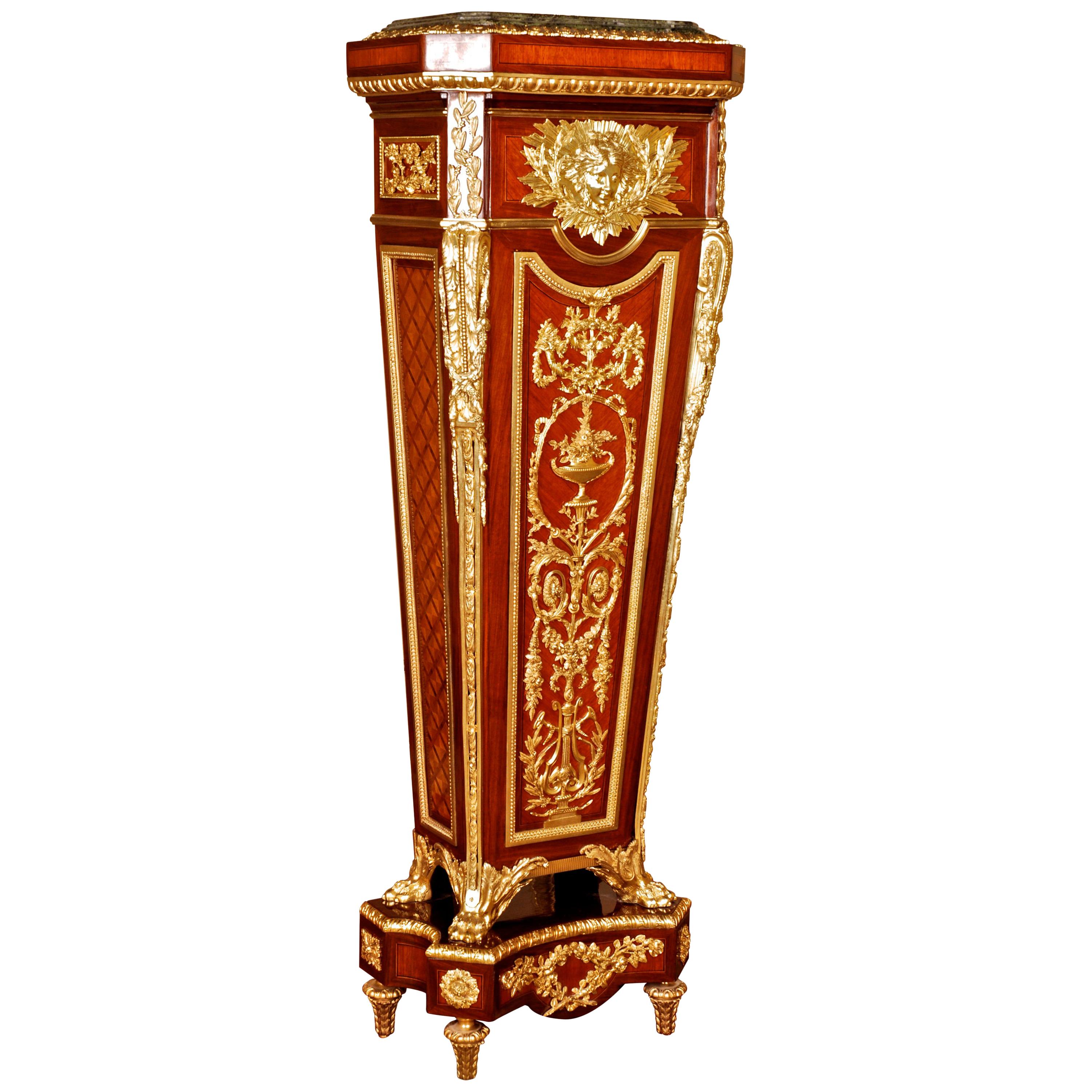 20th Century Louis XVI Style Pedestal after Jean Henri Riesener For Sale