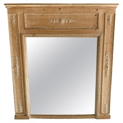 Antique 20th Century Louis XVI Style Trumeau Mirror