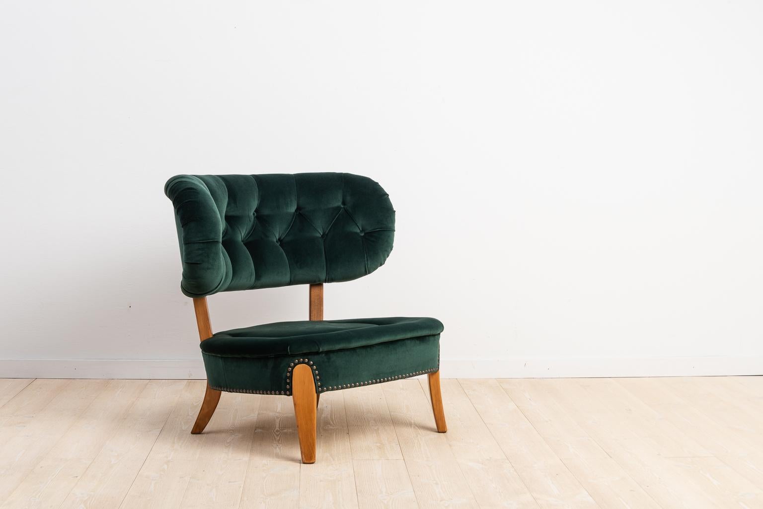 Swedish 20th Century Lounge Chair Schultz by Otto Schultz