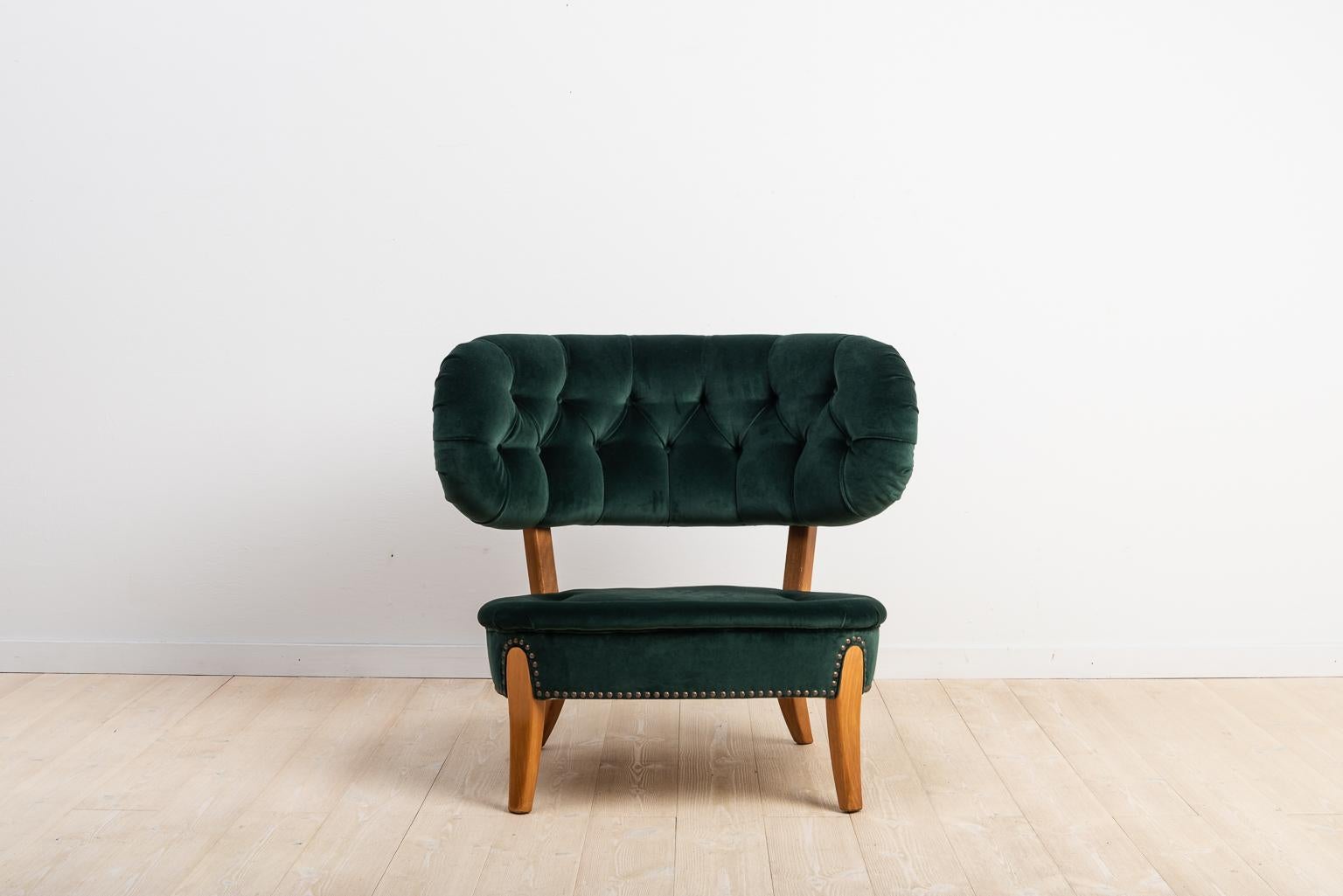 20th Century Lounge Chair Schultz by Otto Schultz In Good Condition In Kramfors, SE