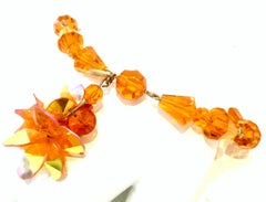 20th Century Lucite Bracelet, Brooch & Earrings Set Of Four Pieces By, Vendome