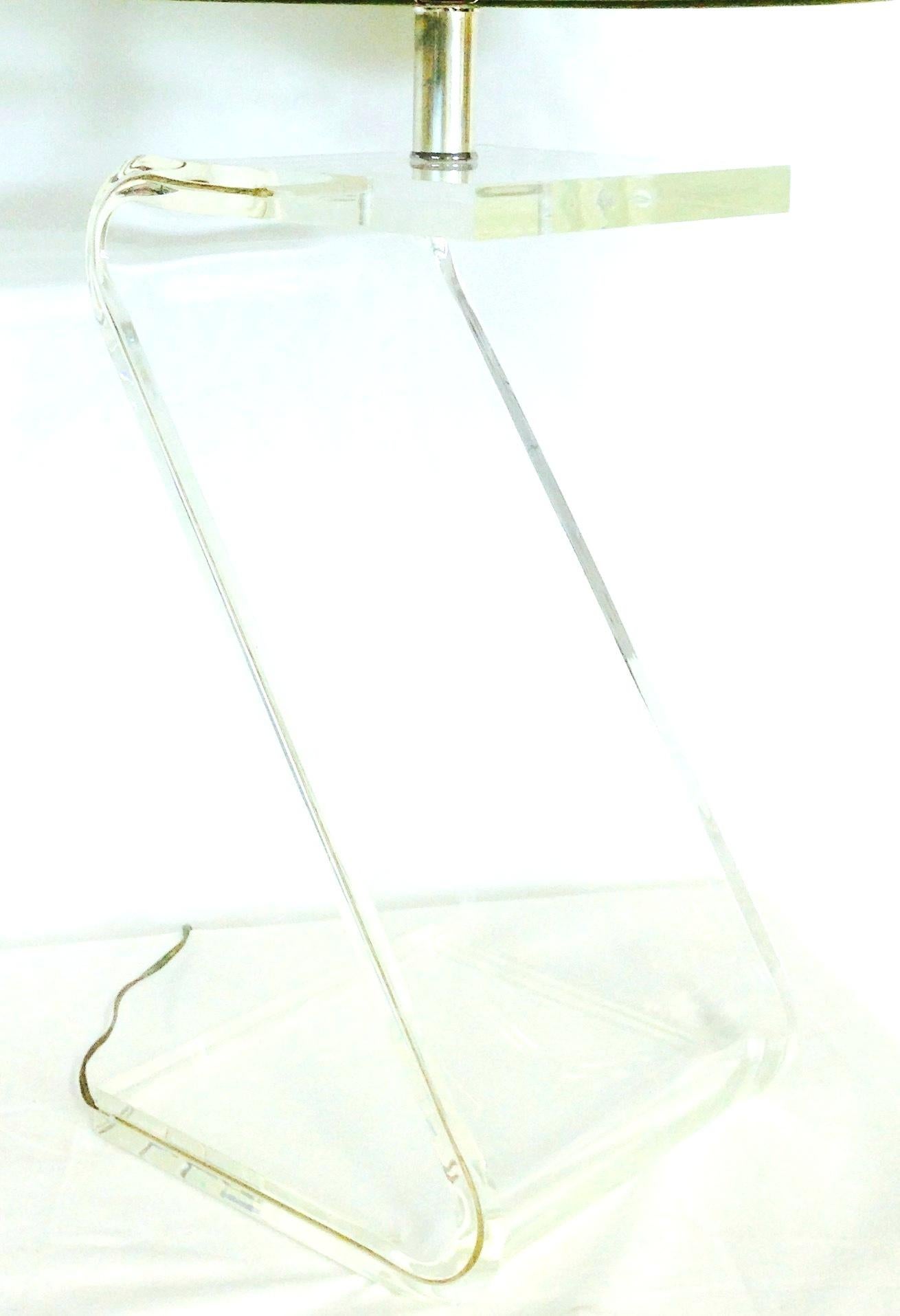 20th Century Lucite Slab 