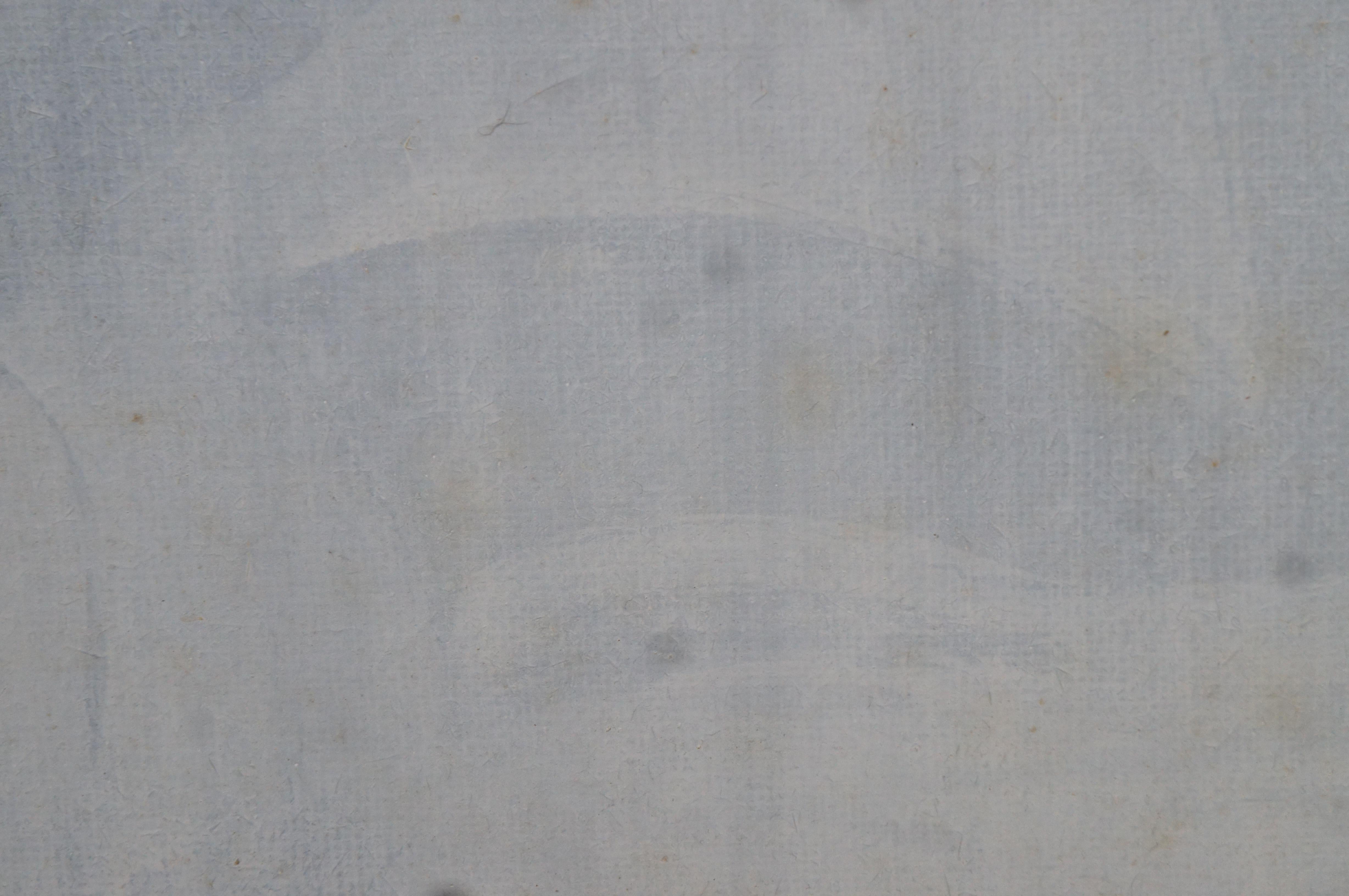 Ritratto di Ludwig Von Beethoven del XX secolo dipinto a olio su tela di canapa firmato 7