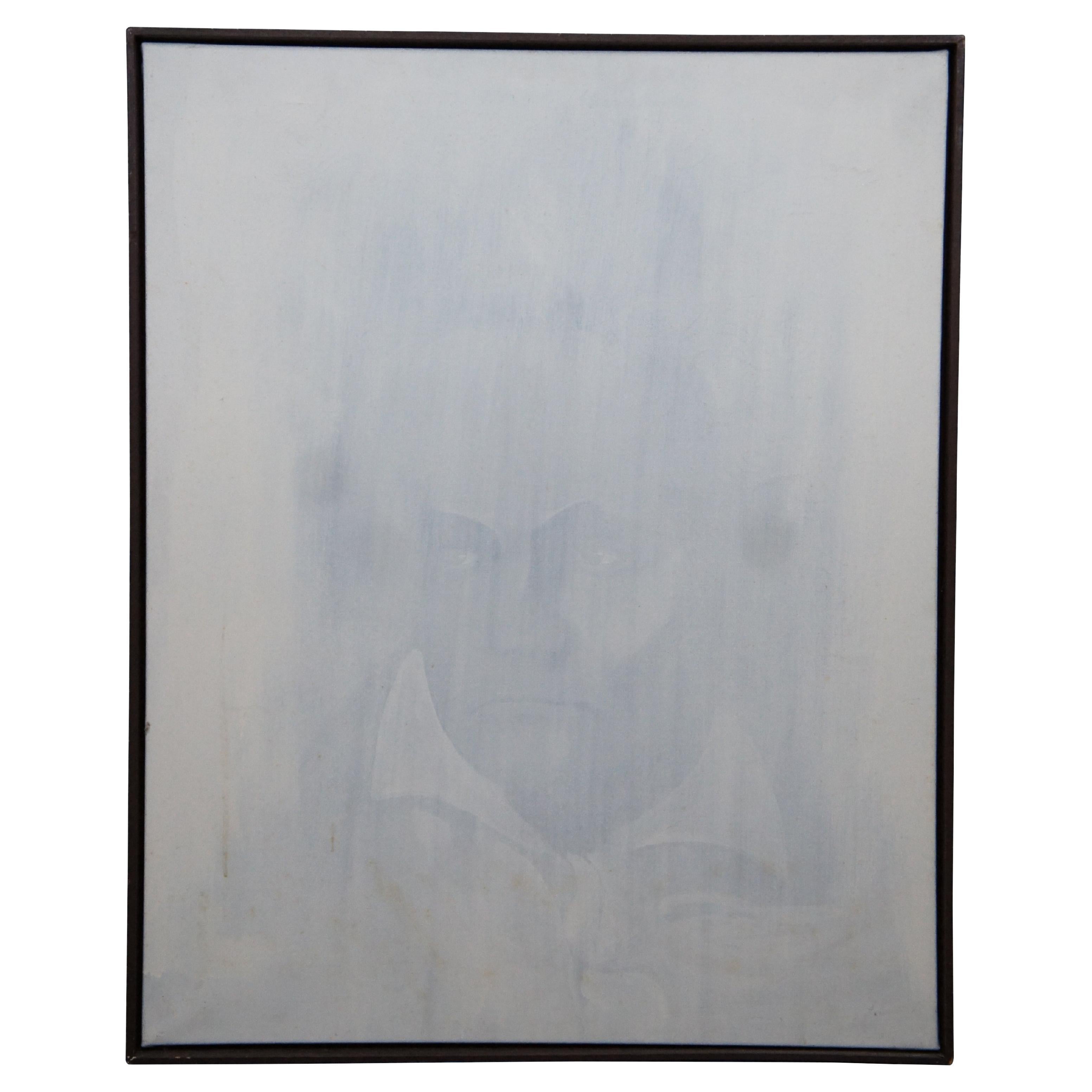 Portrait à l'huile sur toile de Ludwig von Beethoven du 20ème siècle, signé 41". en vente