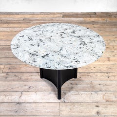 20th Century Luigi Caccia Dominioni Dining Table model Pitagora Metal and Marble