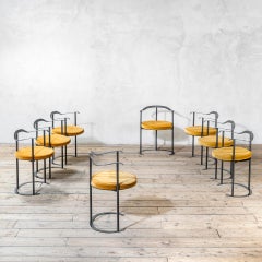 20th Century, Luigi Caccia Dominioni for Azucena 8 Chairs mod. P4 Catilina
