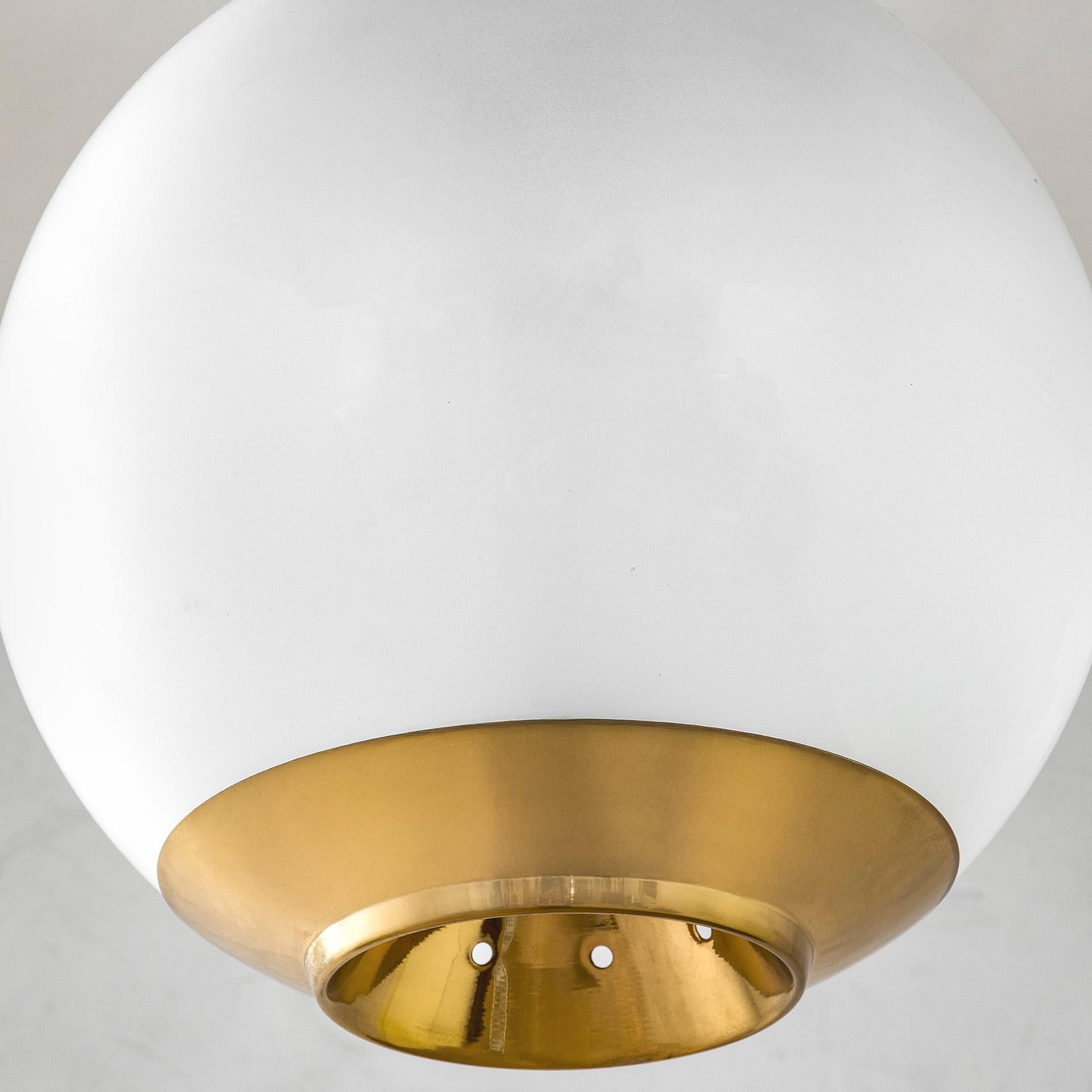 Mid-Century moderno 20th Century, Luigi Caccia Dominioni for Azucena Pair of Pendant Lamp mod. LS 2 in vendita