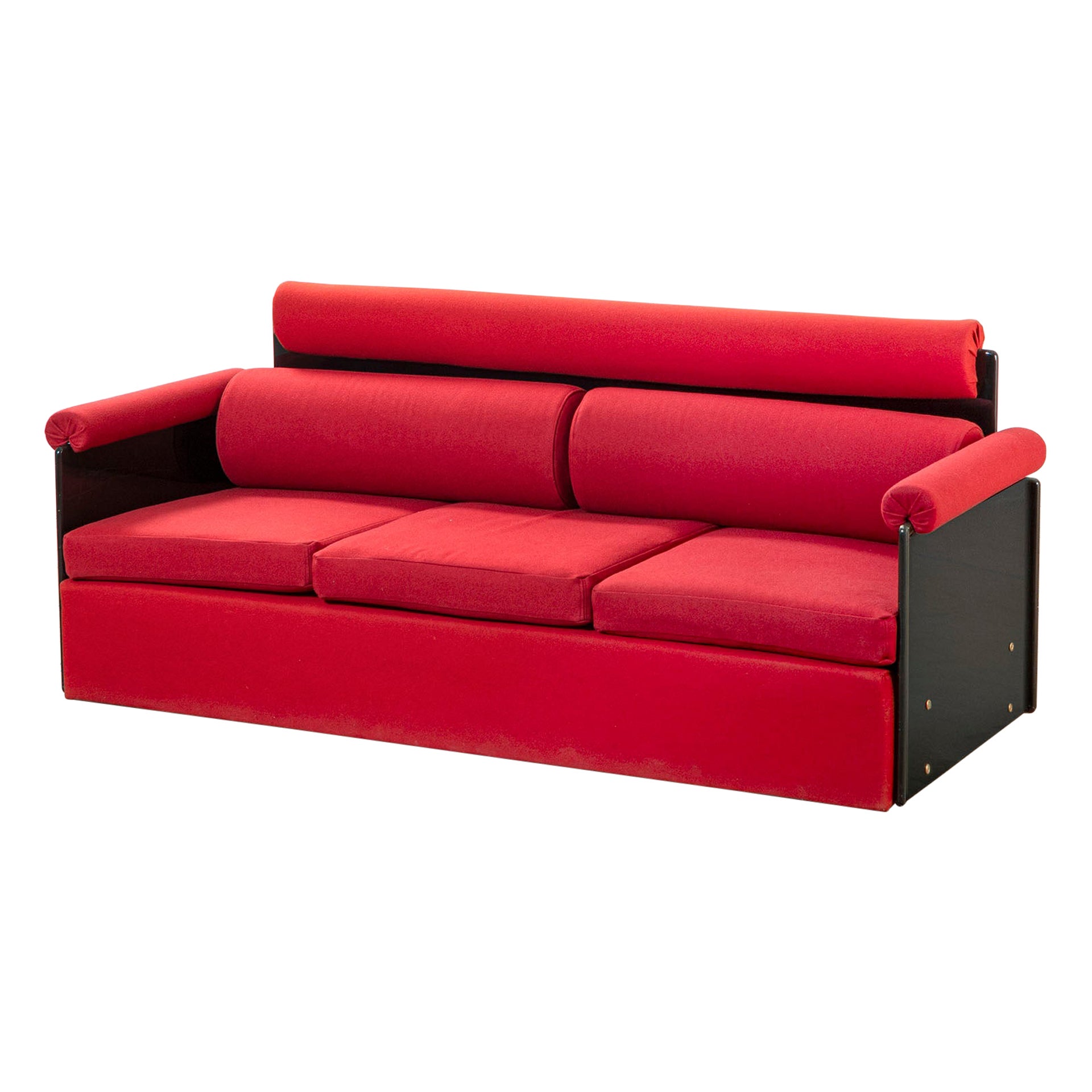 20th Century, Luigi Caccia Dominioni for Azucena Red Sofa For Sale