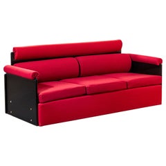20e siècle, Luigi Caccia Dominioni for Azucena Red Sofa