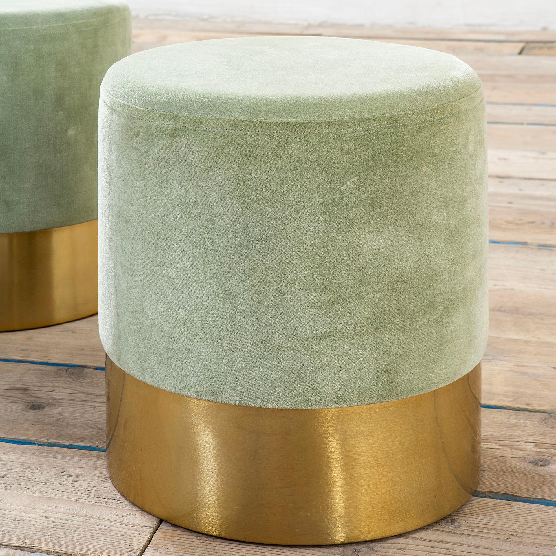 Mid-20th Century 20th Century Luigi Caccia Dominioni Pair of Poufs mod. Cilindro for Azucena, 60s For Sale