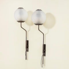 20th Century, Luigi Caccia Dominioni Pair of Wall Sconces mod. LP11