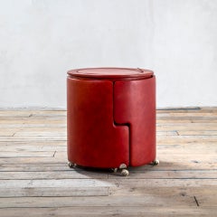 Luigi Massoni for Poltrona Frau Dilly Dally Leather Vanity Dressing Table