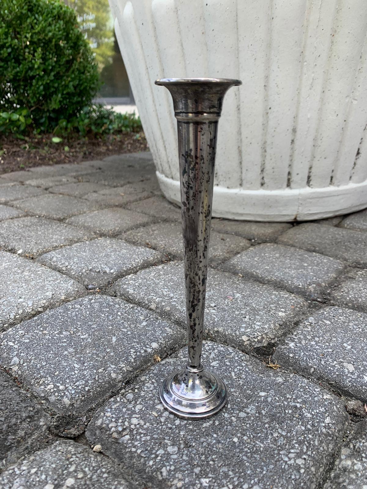 20th Century Lunt Sterling Silver Trumpet Base, Marked In Good Condition In Atlanta, GA