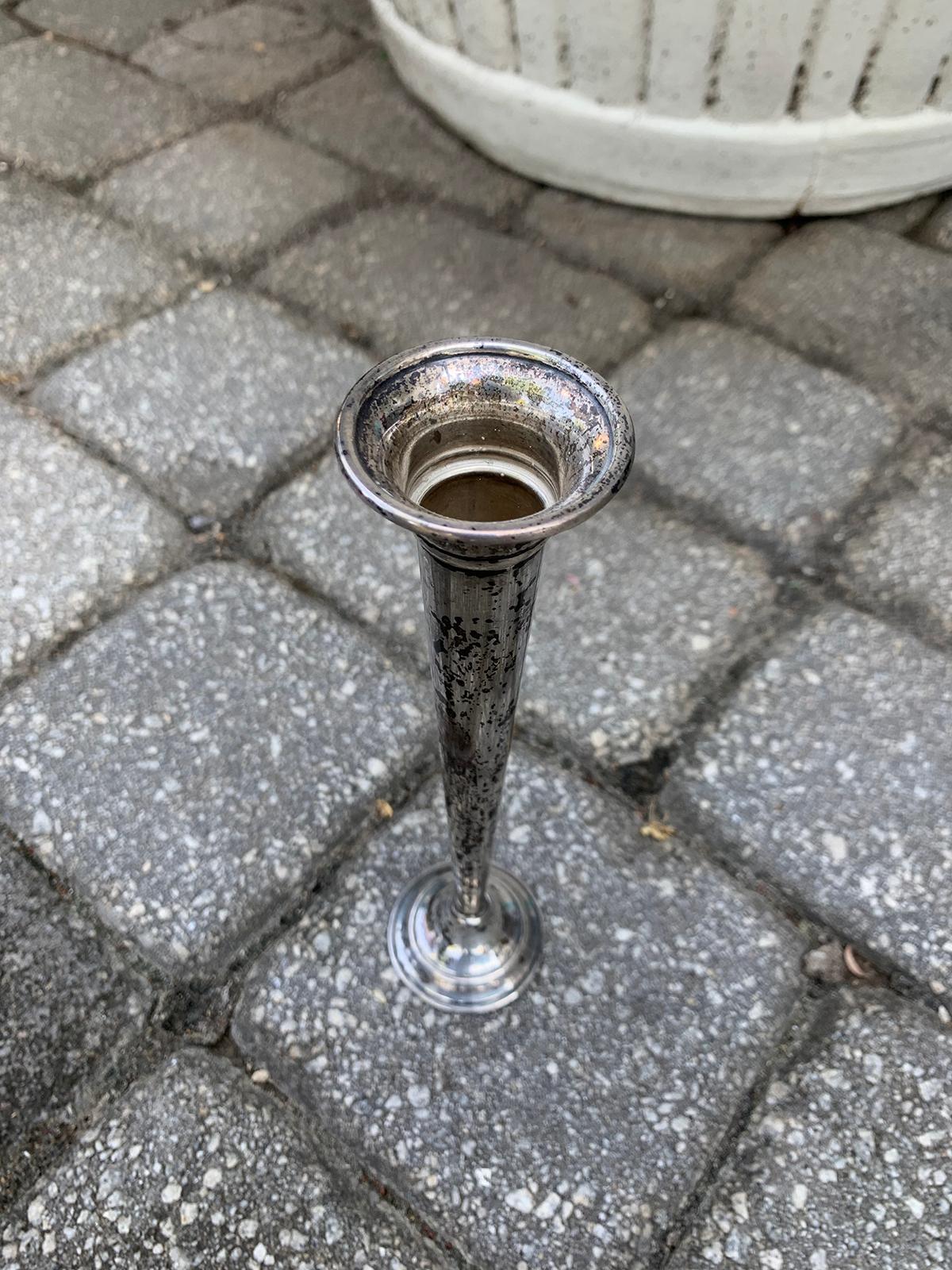 20th Century Lunt Sterling Silver Trumpet Base, Marked 1