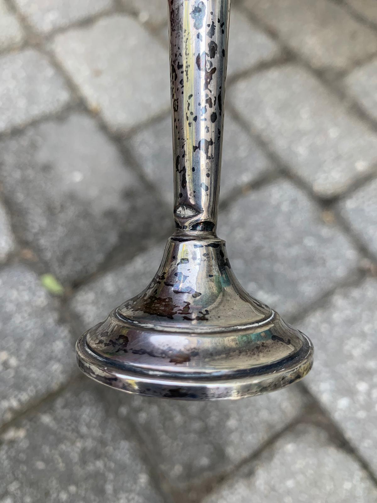 20th Century Lunt Sterling Silver Trumpet Base, Marked 2