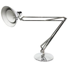 20th Century Luxo Articulated Chrome Desk Lamp