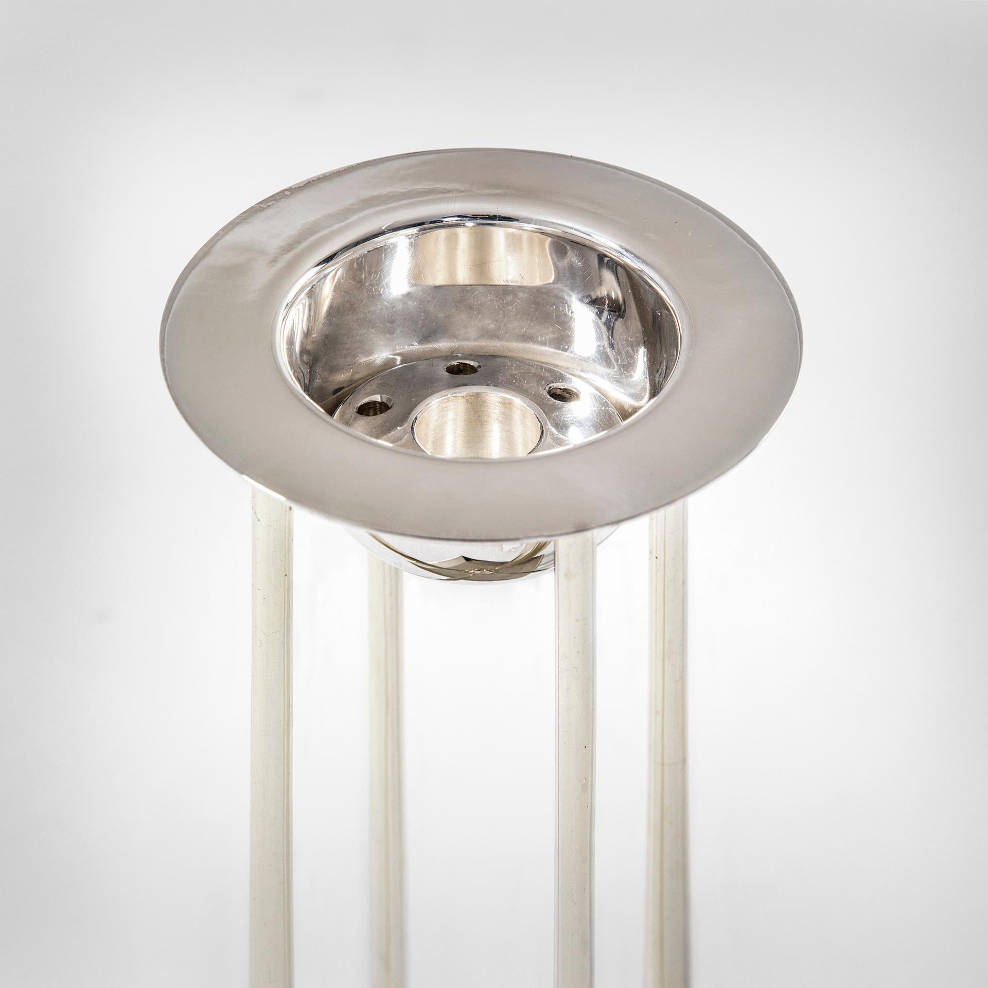 Mid-Century Modern 20th Century Mackintosh Candle Holder Mod. Cranston Reproduced by Sabattini For Sale