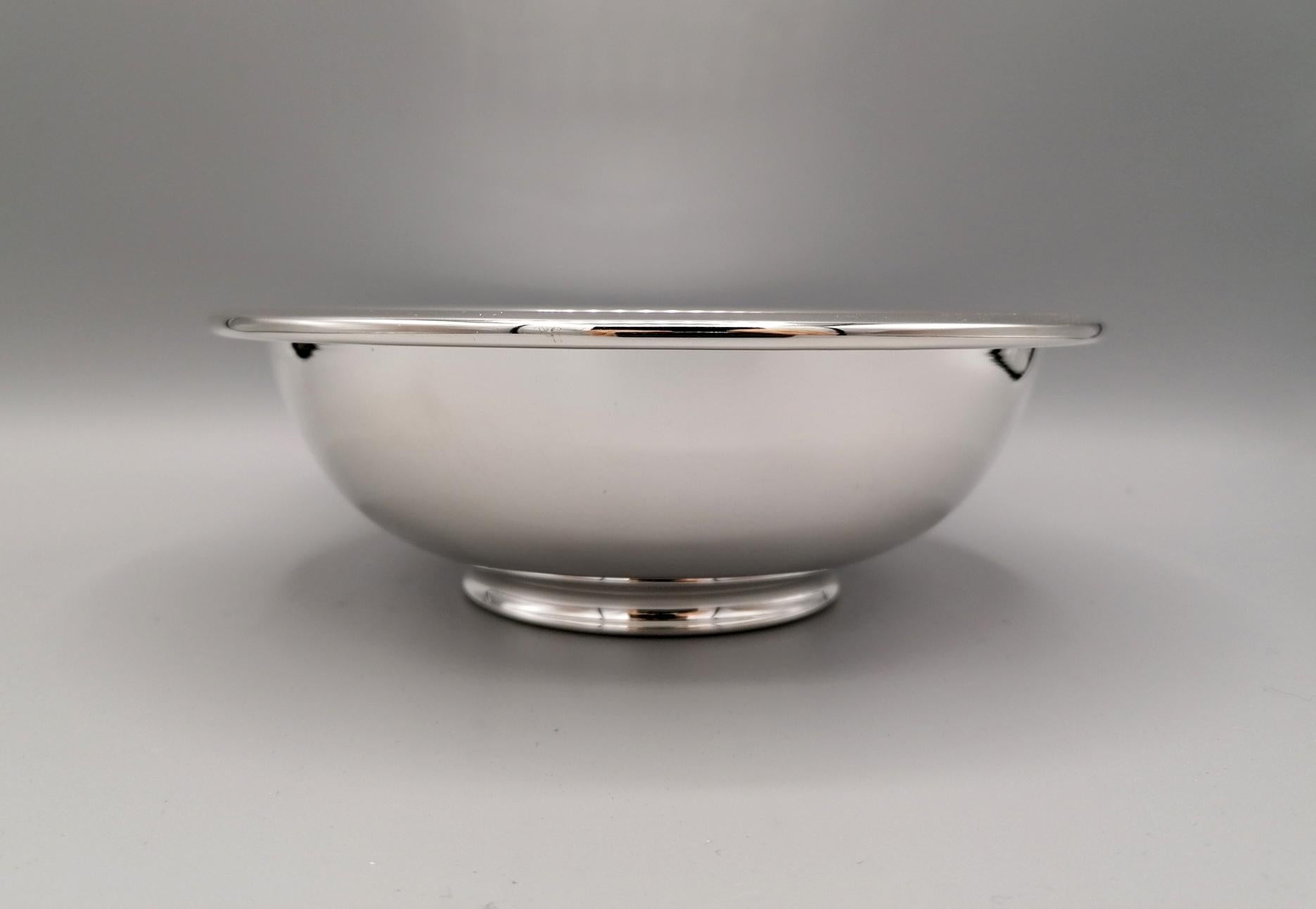 Neoclassical Revival 20th Century Made in Italy Silver Bowl For Sale