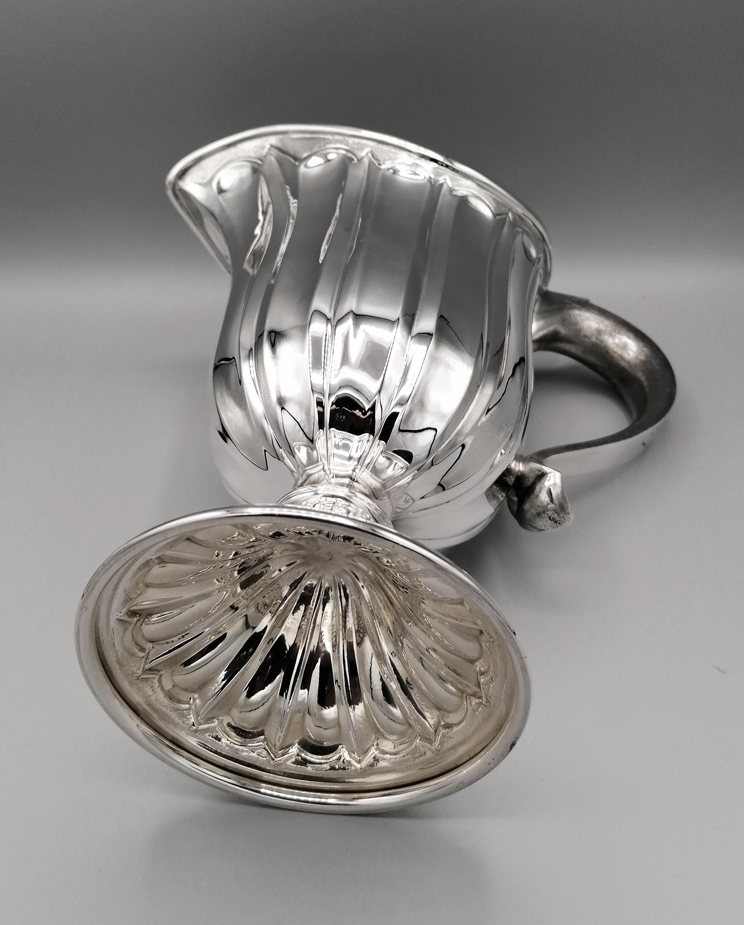 20th Century Made in Italy Sterling Silver Jug For Sale 6