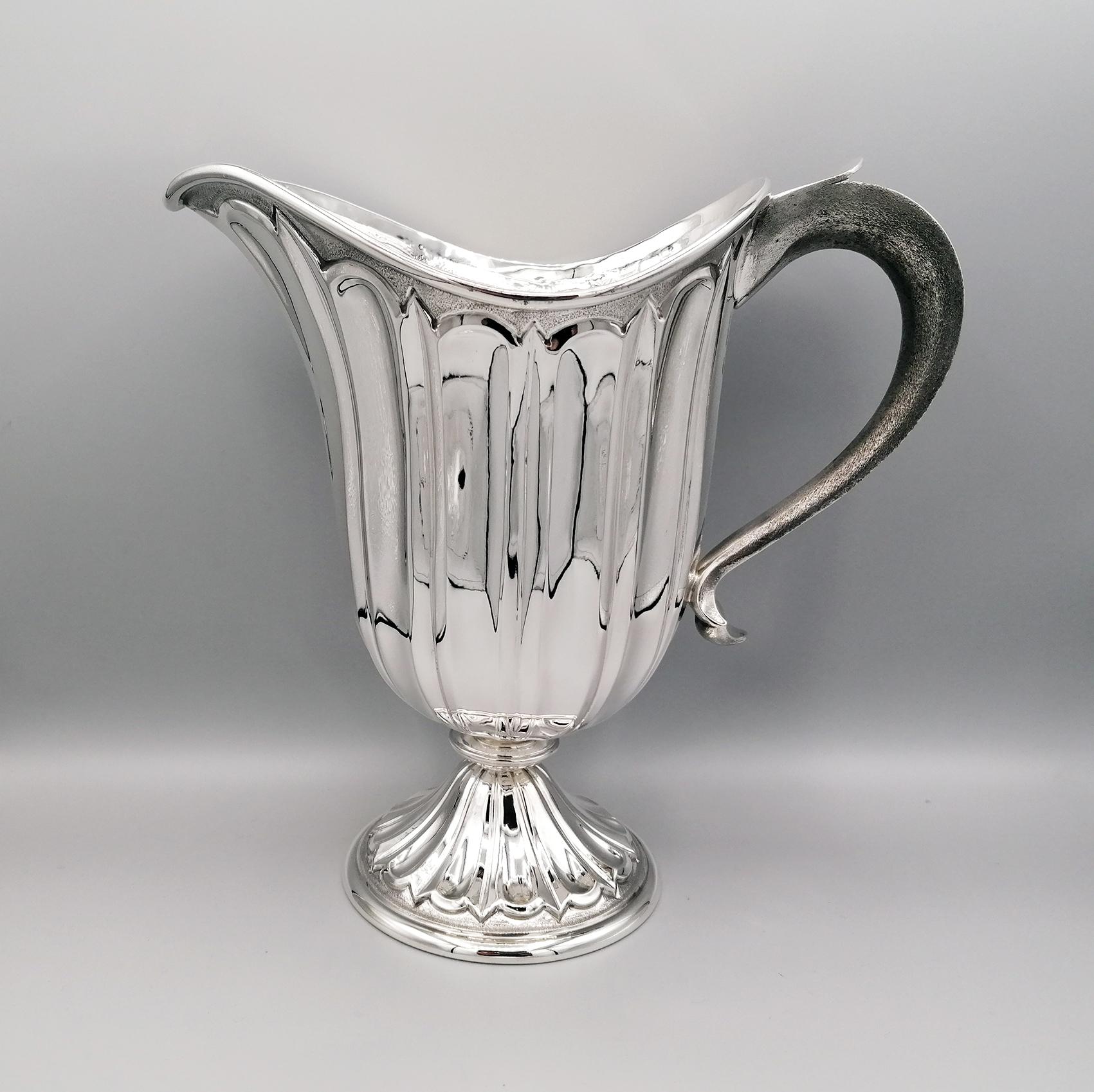 20th Century Made in Italy Sterling Silver Jug For Sale 8
