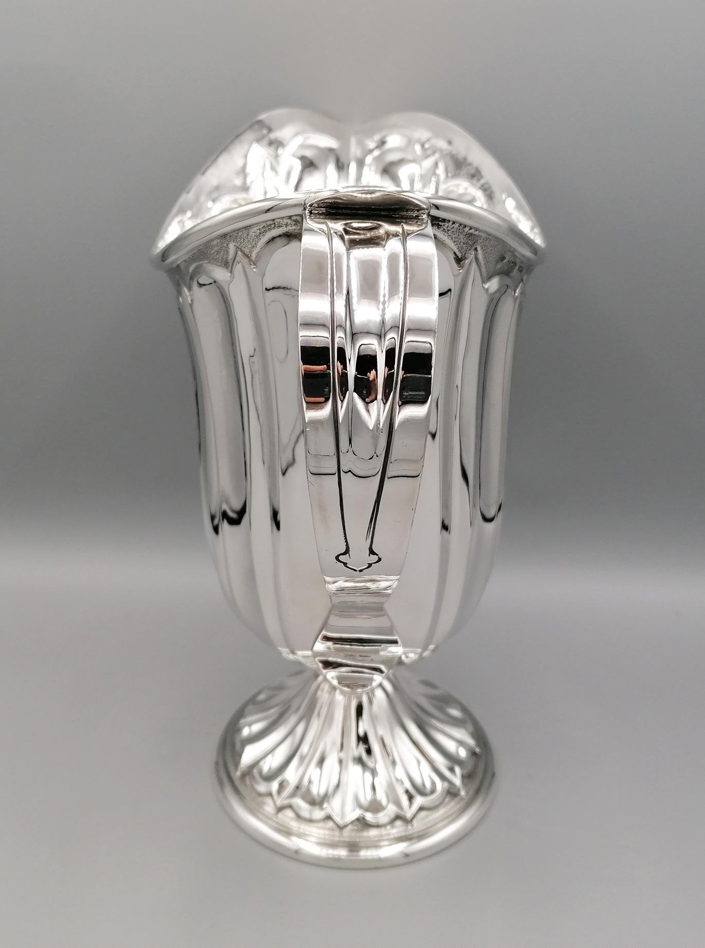 Italian 20th Century Made in Italy Sterling Silver Jug For Sale