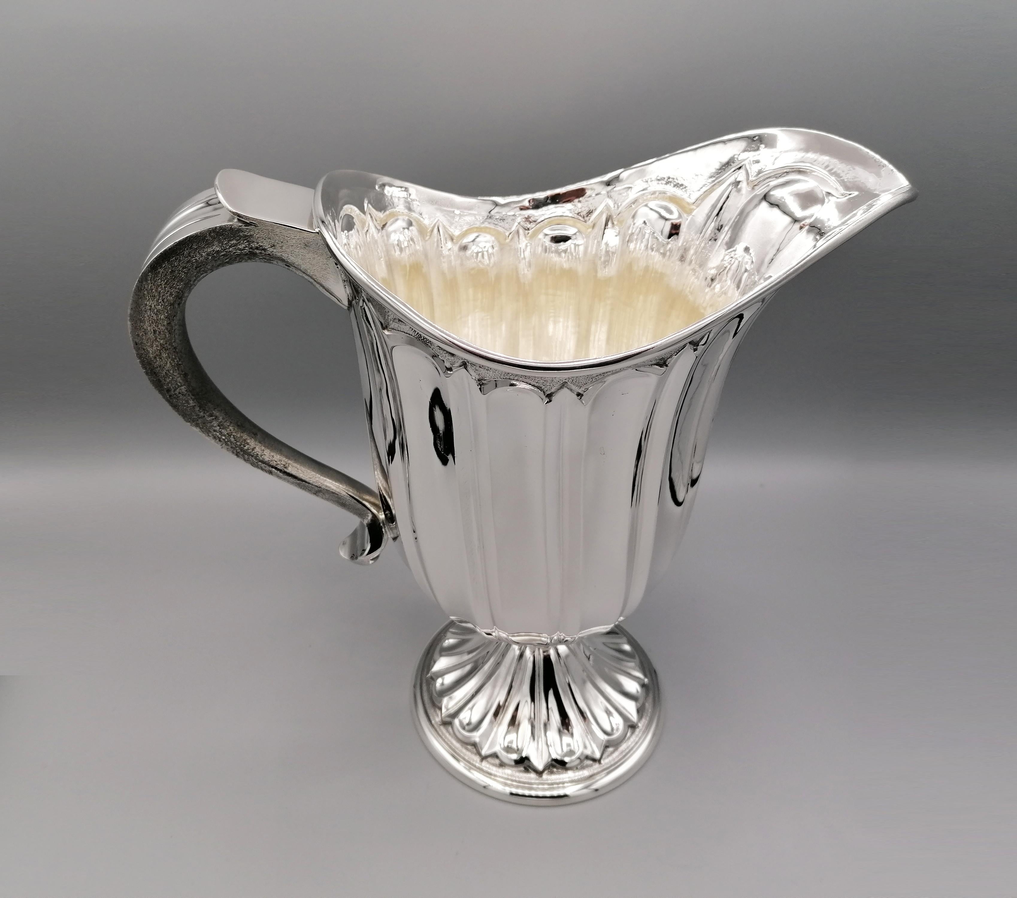 Late 20th Century 20th Century Made in Italy Sterling Silver Jug For Sale