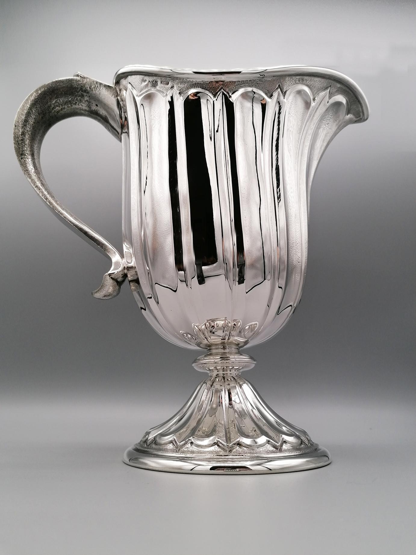 20th Century Made in Italy Sterling Silver Jug For Sale 2