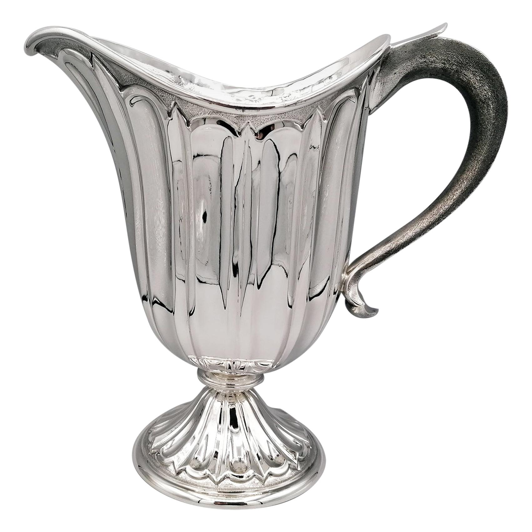 20th Century Made in Italy Sterling Silver Jug For Sale
