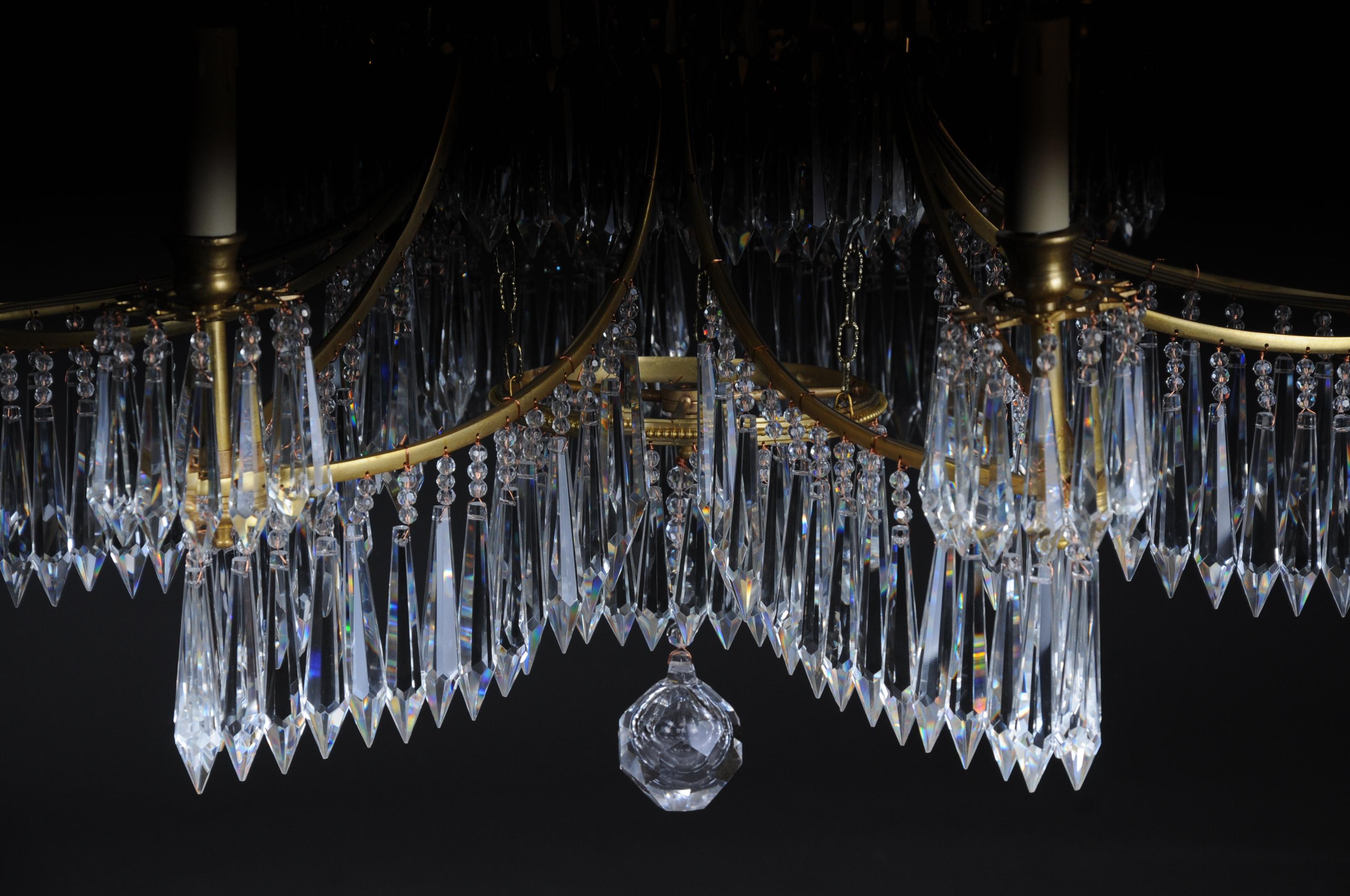 20th Century Magnificent, Classical Swedish Ceiling Crown, Chandelier For Sale 7