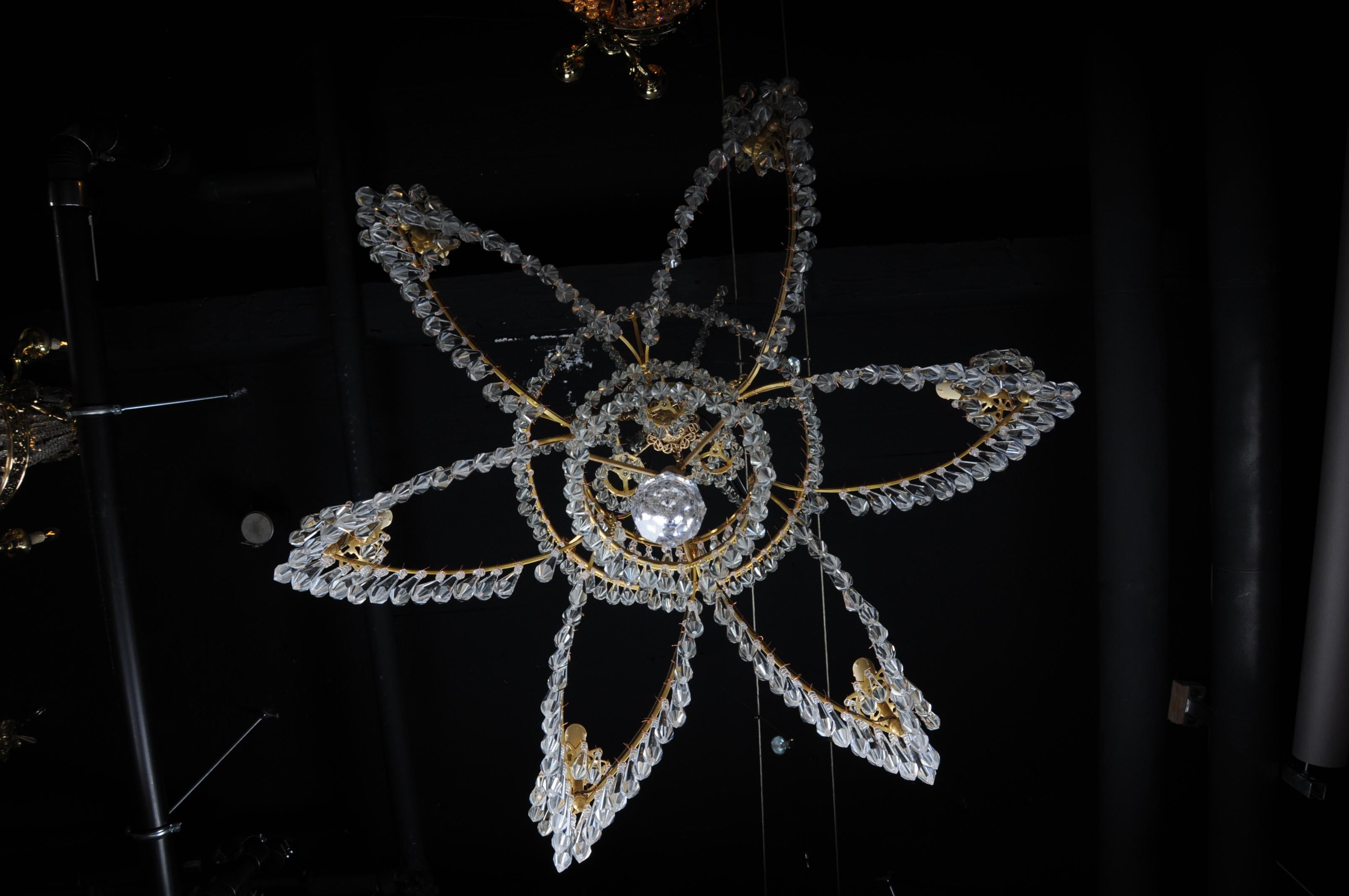 20th Century Magnificent, Classical Swedish Ceiling Crown, Chandelier For Sale 8