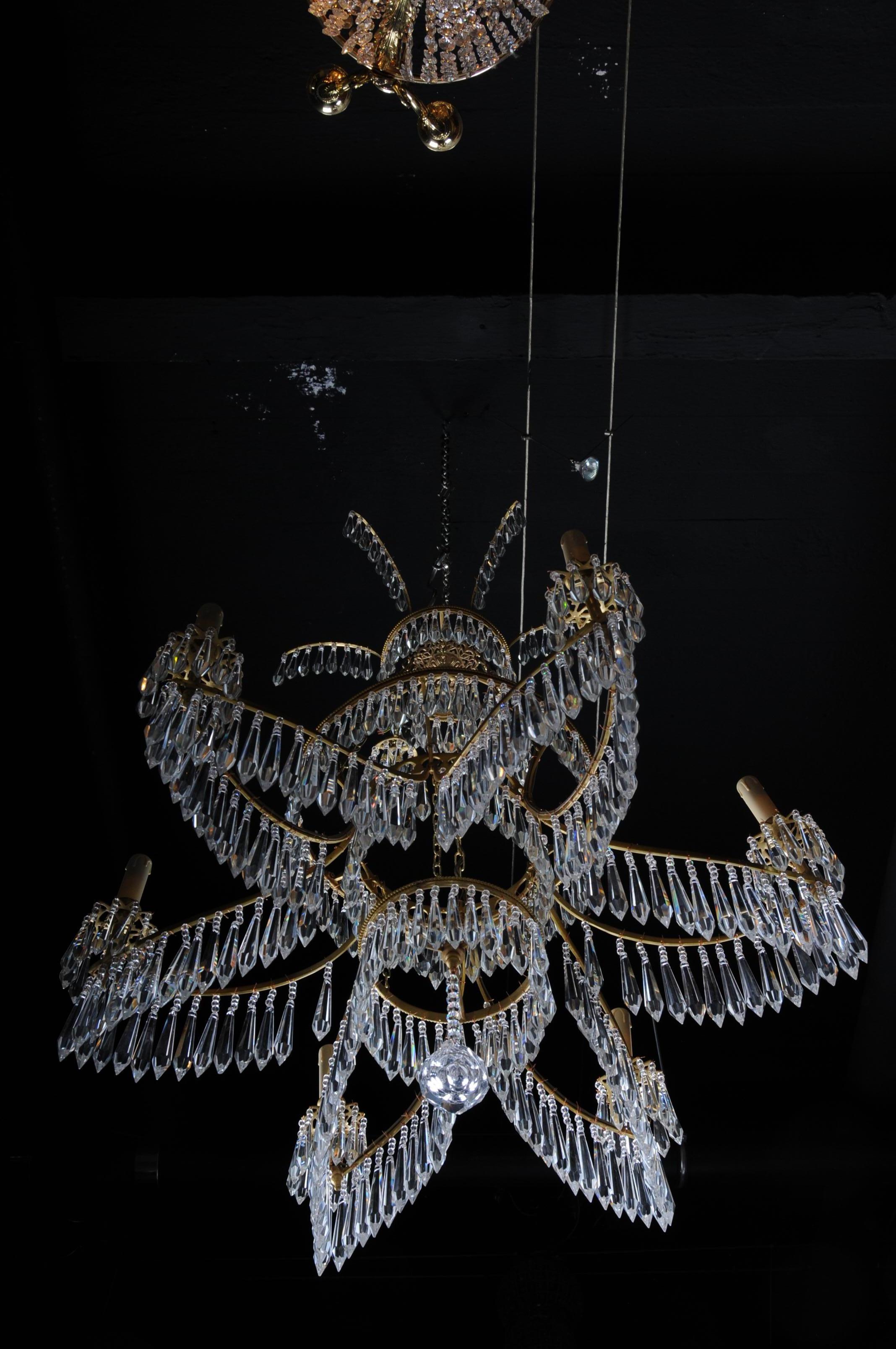 20th Century Magnificent, Classical Swedish Ceiling Crown, Chandelier For Sale 10