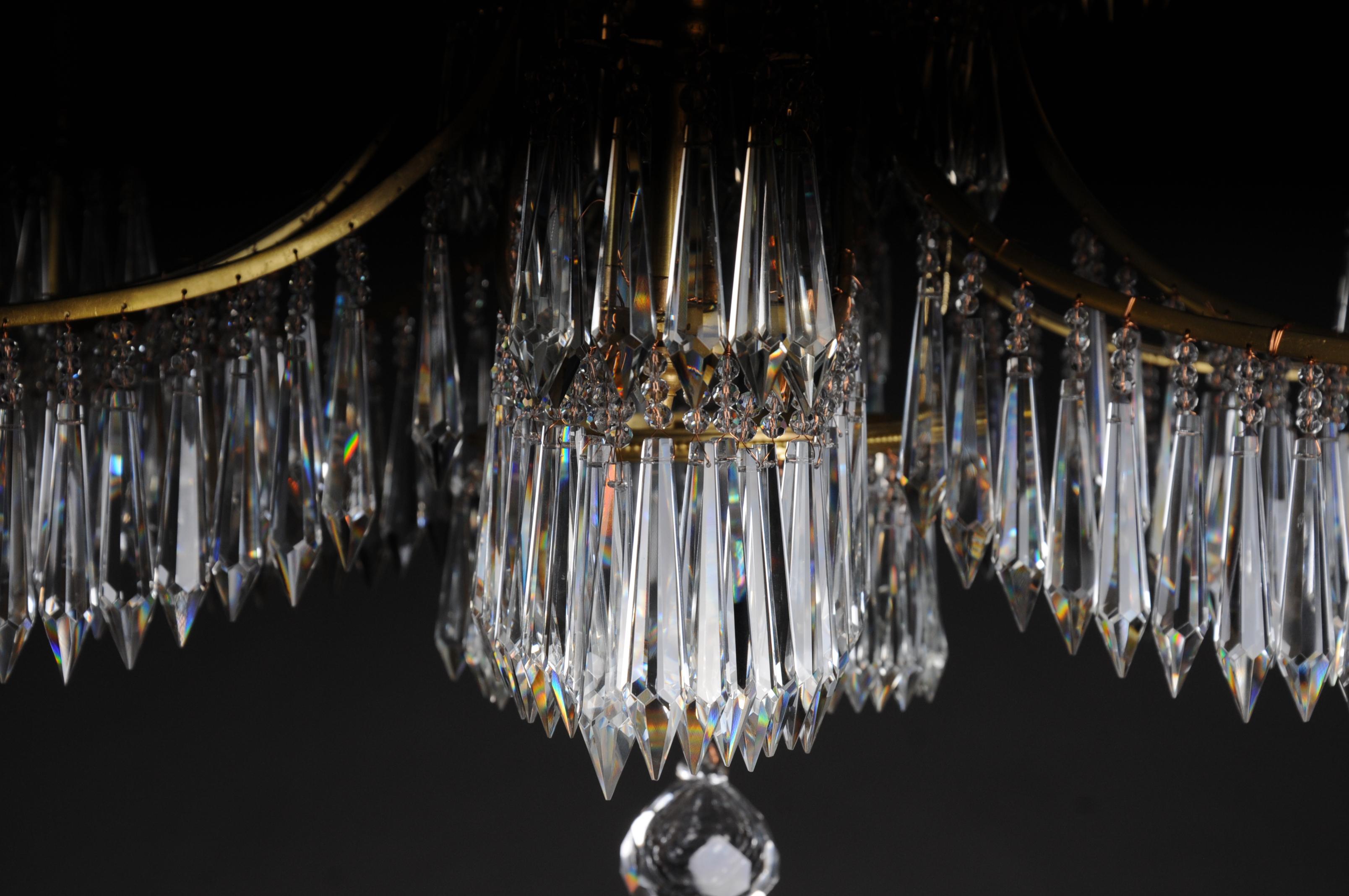 20th Century Magnificent, Classical Swedish Ceiling Crown, Chandelier For Sale 12