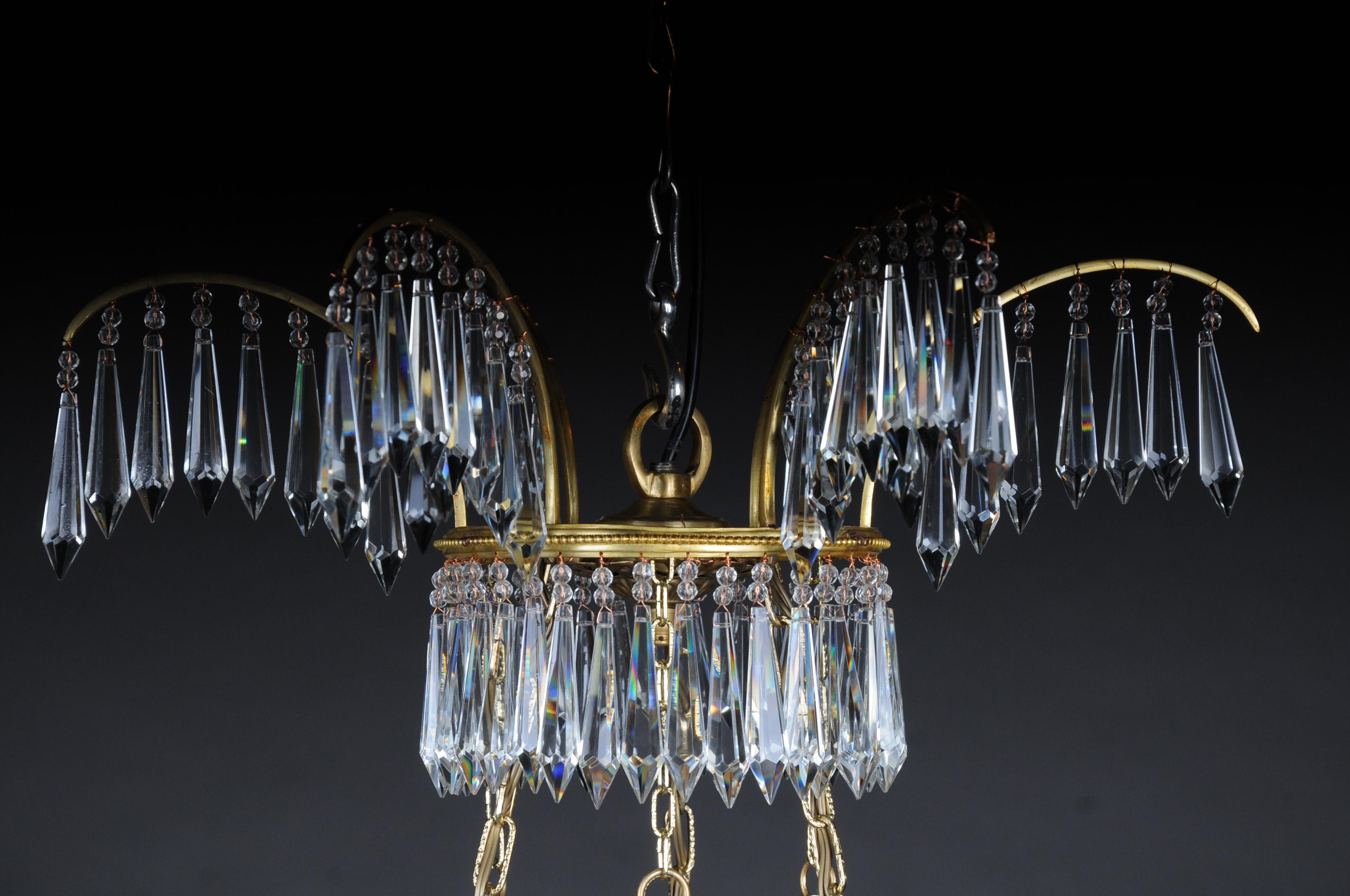 Empire Magnifique couronne de plafond suédoise classique du 20ème siècle, lustre en vente