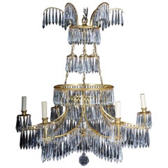 Antique 20th Century Magnificent, Classical Swedish Ceiling Crown, Chandelier