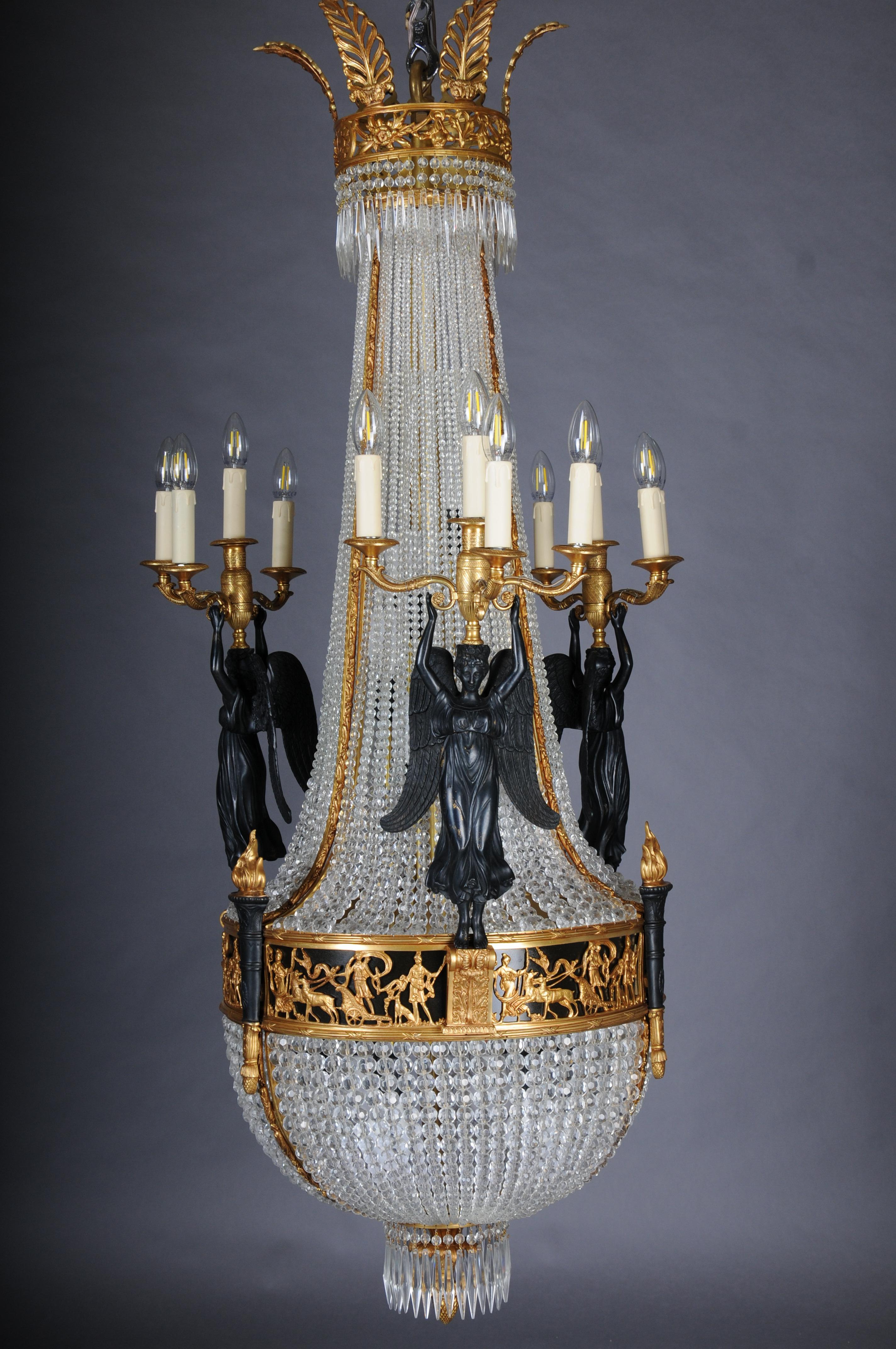 20th Century Magnificent Empire Victoria Chandelier a. P.P. Thomire #2 For Sale 11