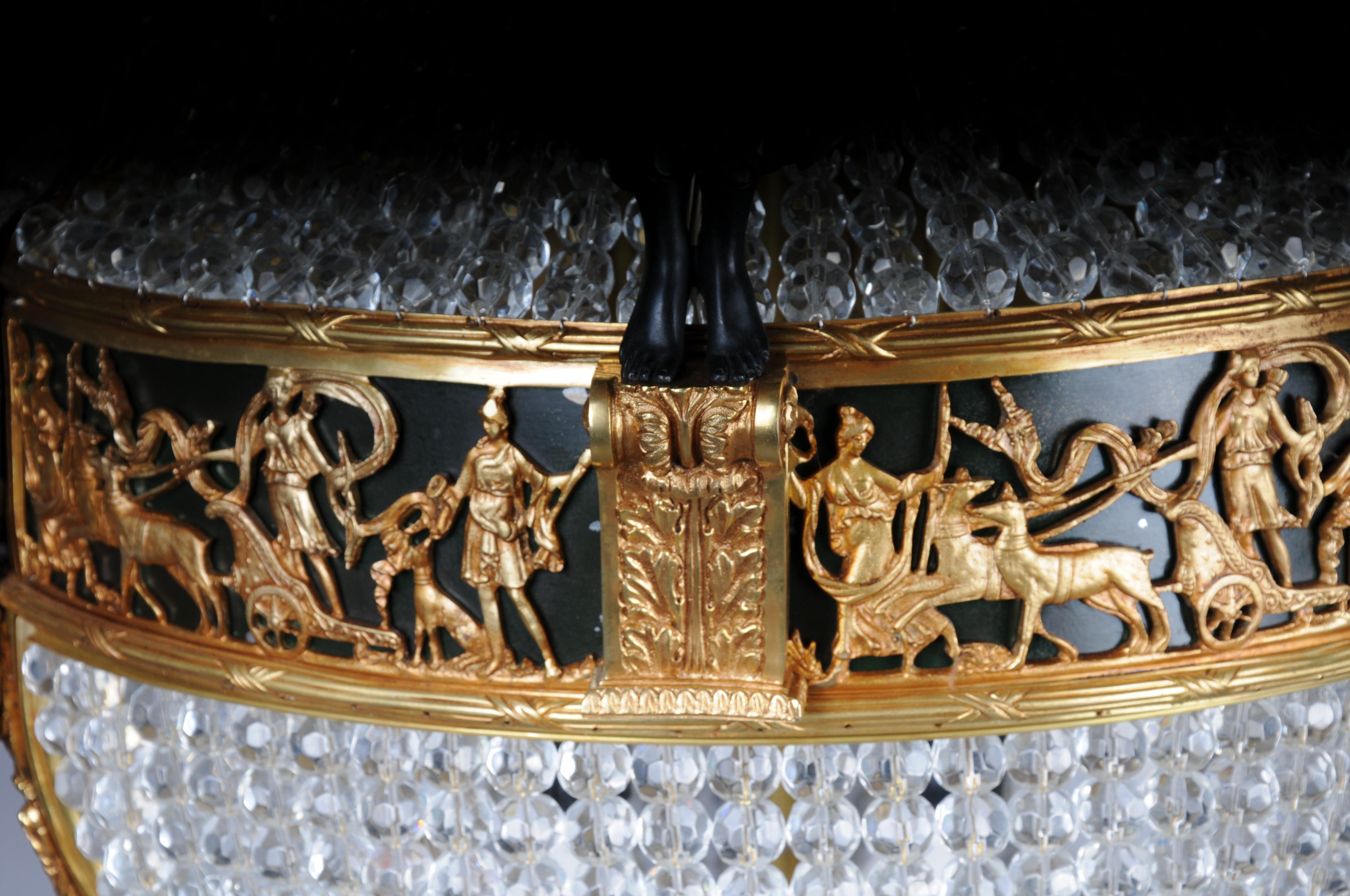 20th Century Magnificent Empire Victoria Chandelier after Pierre Philippe Thomir For Sale 4