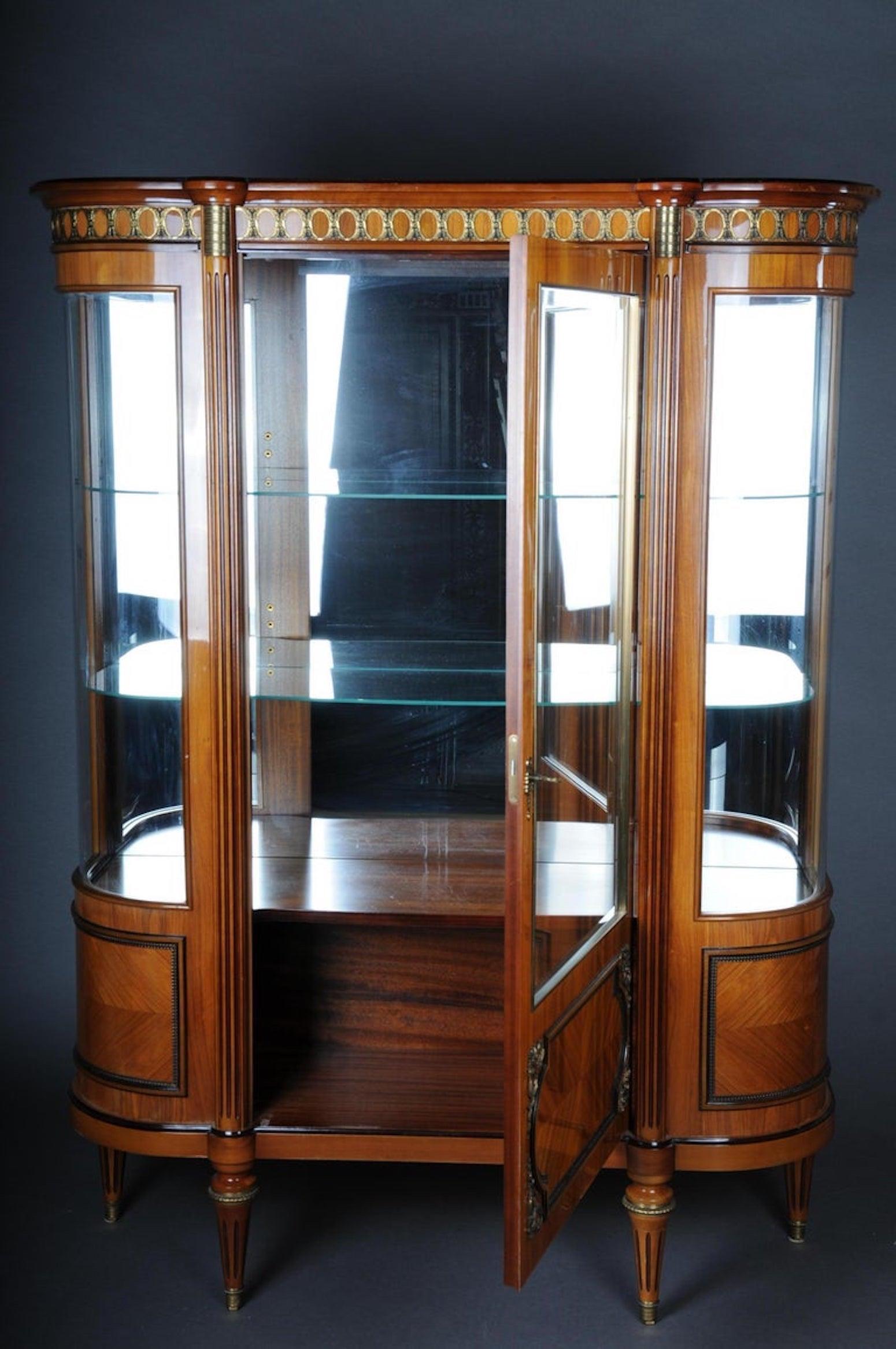 20th Century Magnificent French Louis XVI Style Display Cabinet For Sale 5
