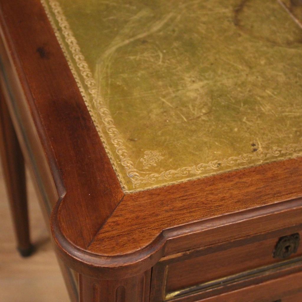 20th Century Mahogany Cherry and Beechwood French Writing Desk, 1950 3