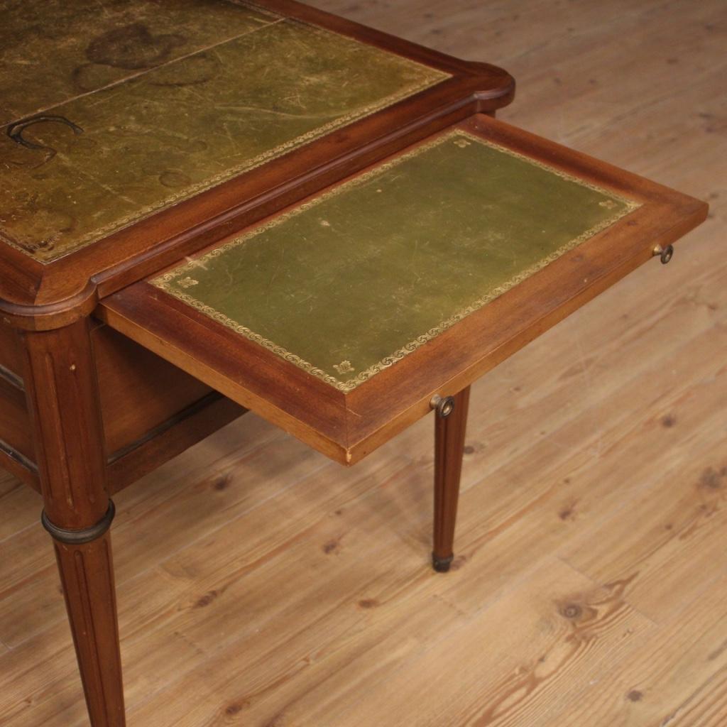 20th Century Mahogany Cherry and Beechwood French Writing Desk, 1950 2