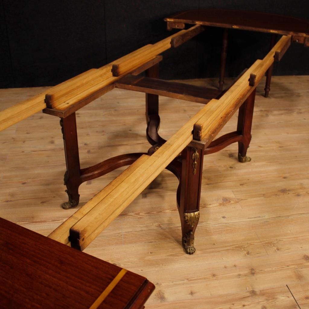 20th Century Wood French Dining Leaf Table, 1920 4