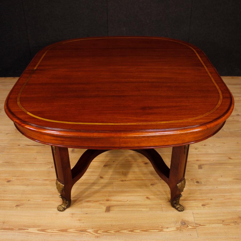 20th Century Wood French Dining Leaf Table, 1920 In Good Condition In Vicoforte, Piedmont