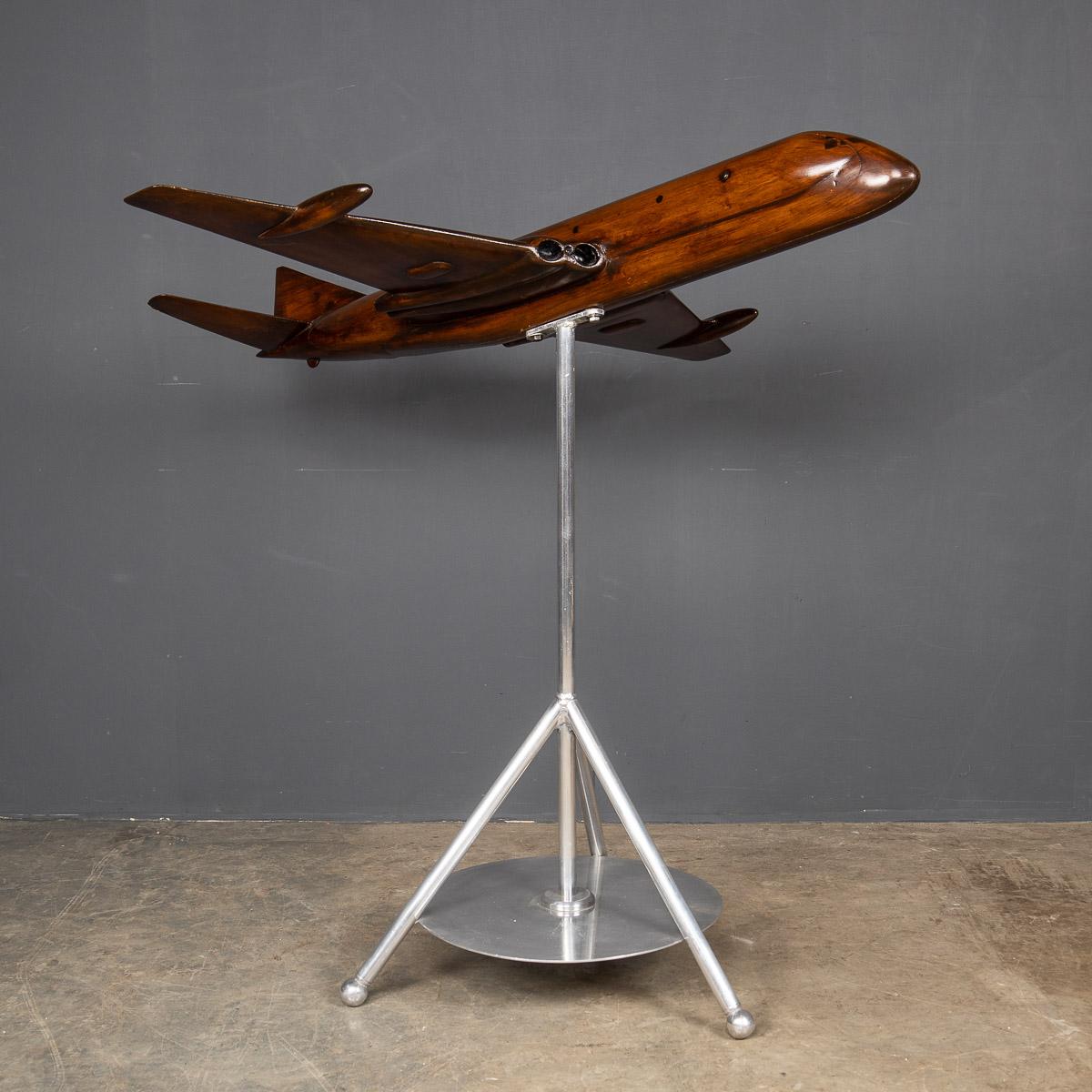 A Stunning mid-20th Century large model of the Hawker Siddeley Nimrod made in the late sixties, model on a metal stand. This item makes for a fantastic conversation piece, suitable for any interior, both modern or traditional.

Condition
In great
