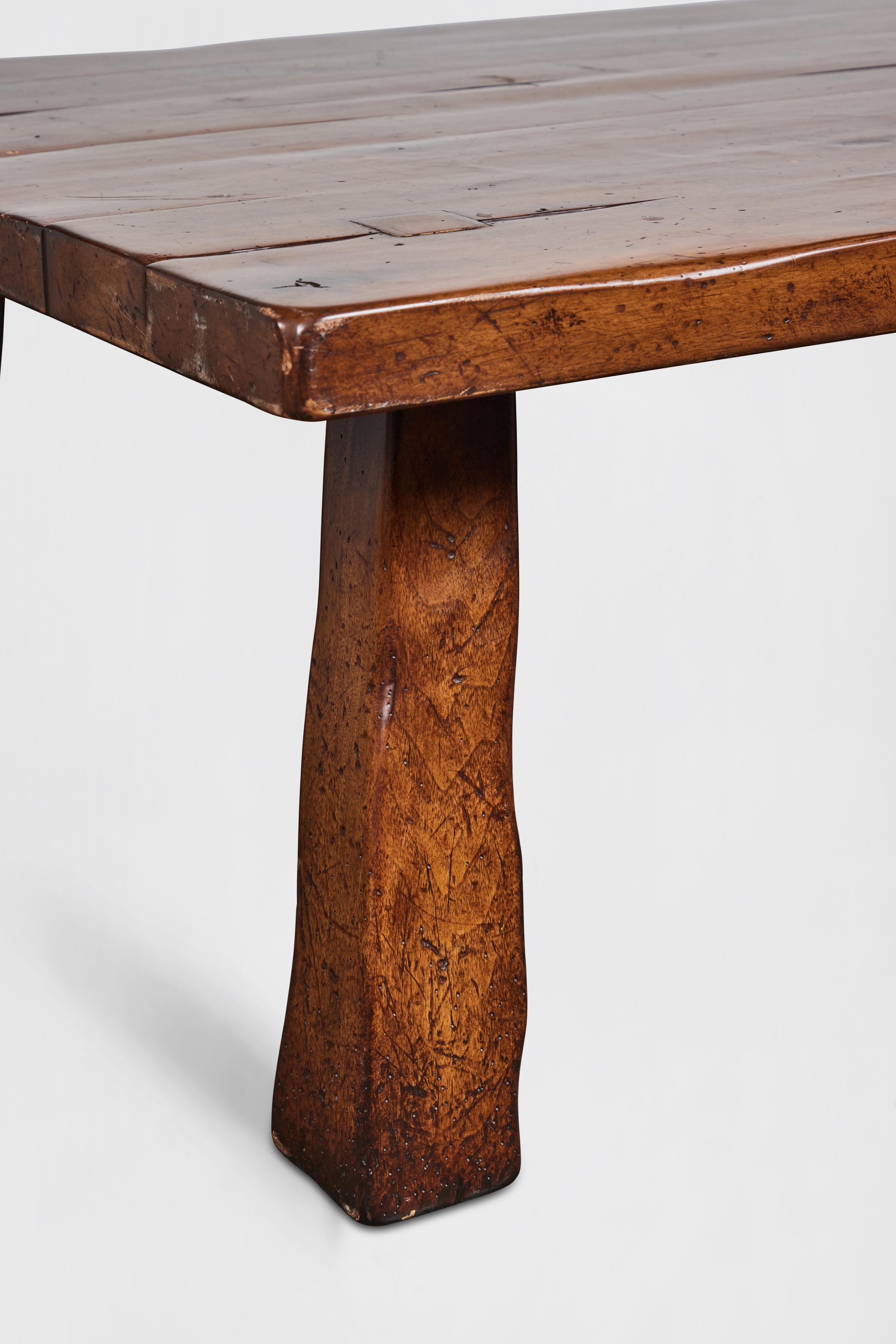 Late 20th Century 20th Century Mahogany Plank-Top Coffee Table