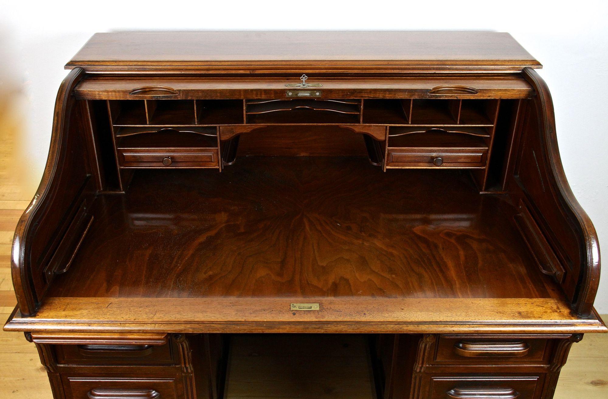 writing desk with roll top