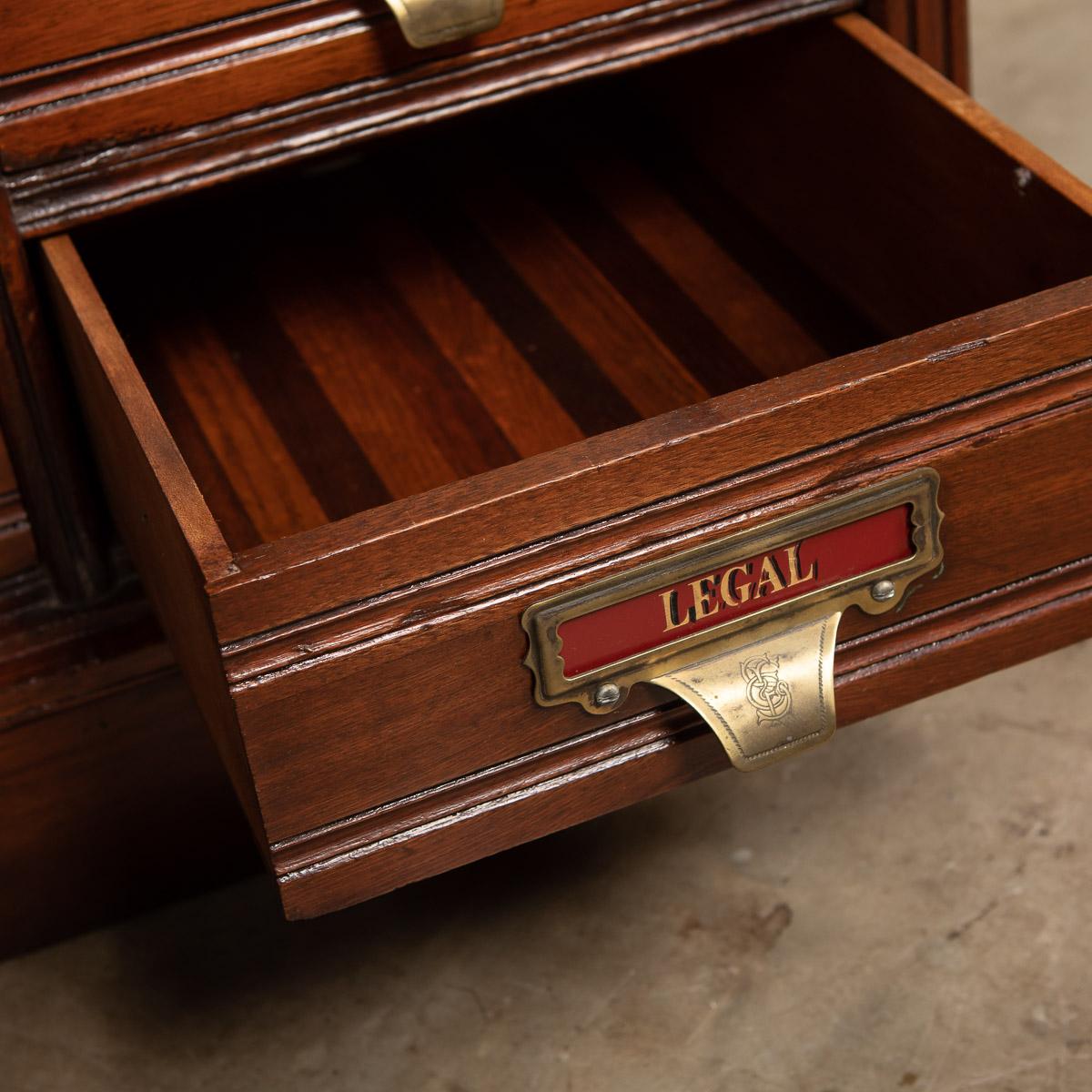 20th Century Mahogany Shannon Filing Cabinet with Twelve Drawers, 1920s 11