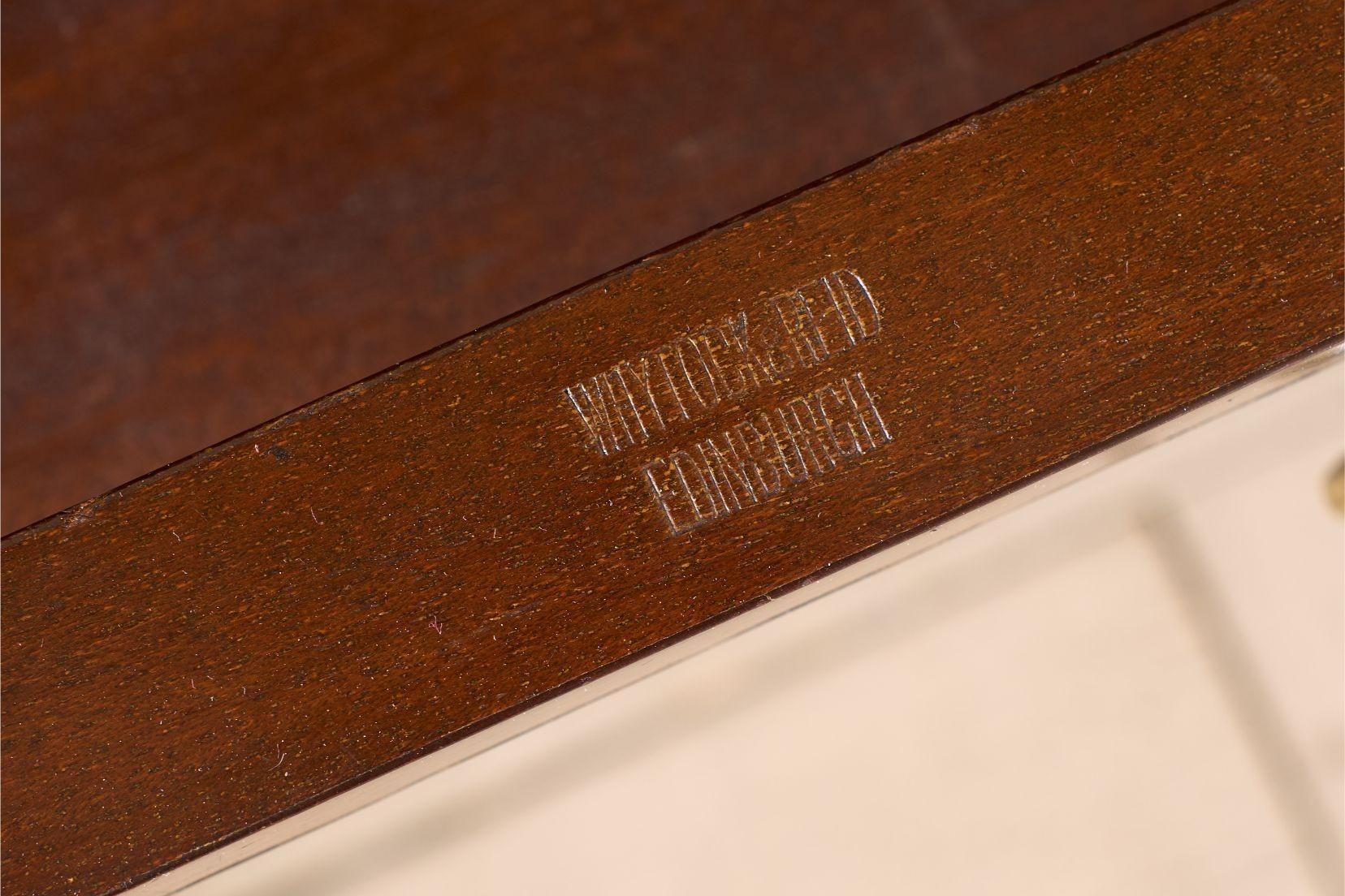 20th century Mahogany silver table by Whytock and Reid For Sale 5