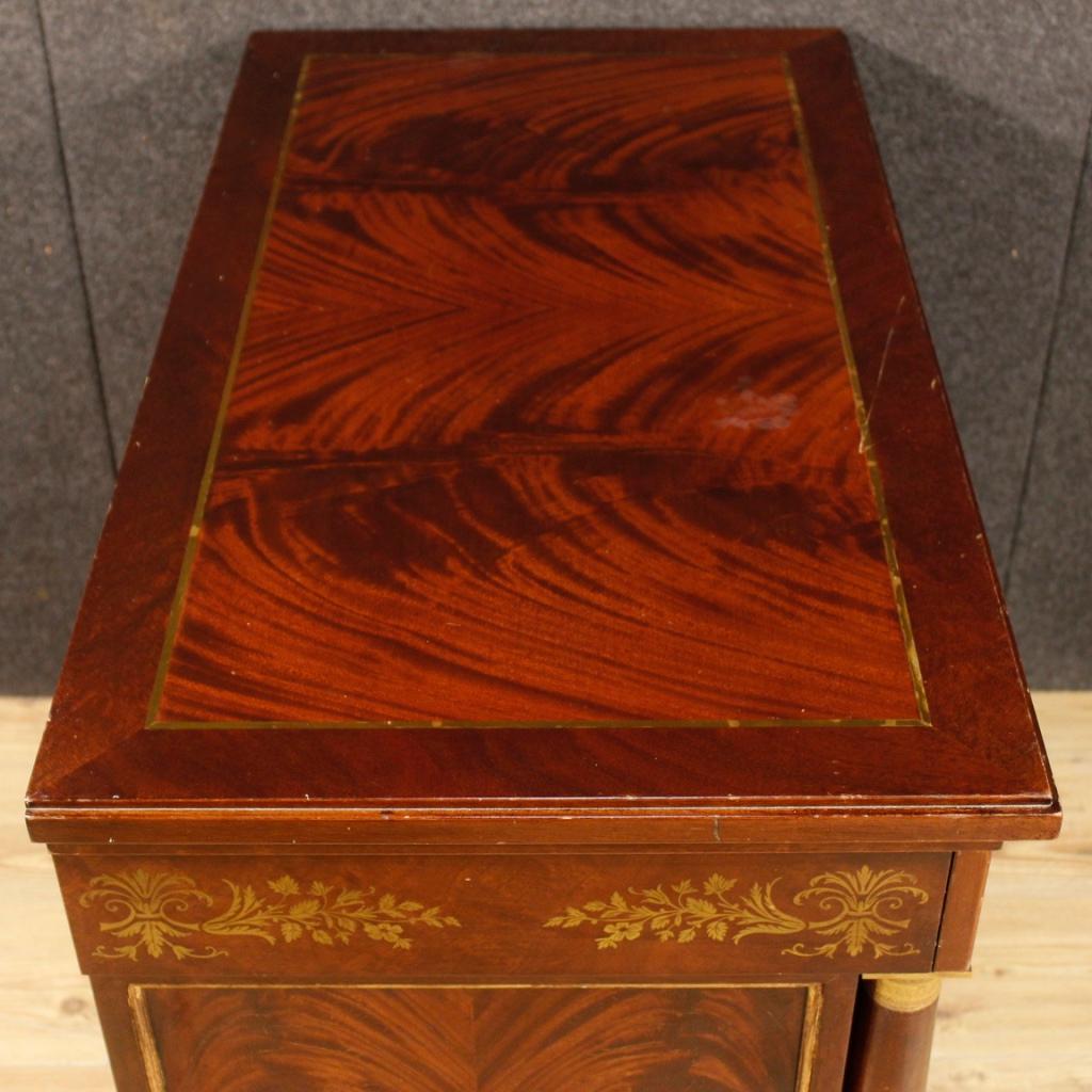 20th Century Mahogany Wood French Empire Style Dresser, 1970 1