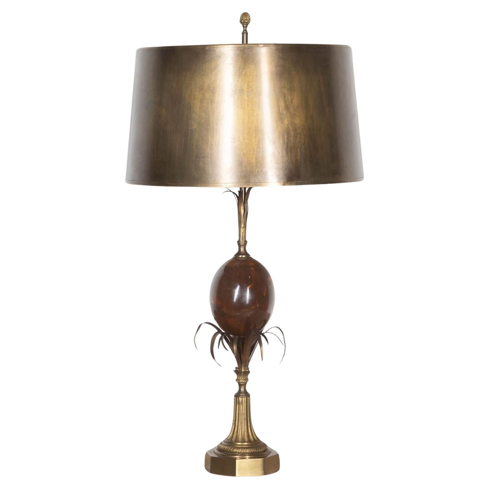 20th Century Maison Charles Bronze Lamp For Sale