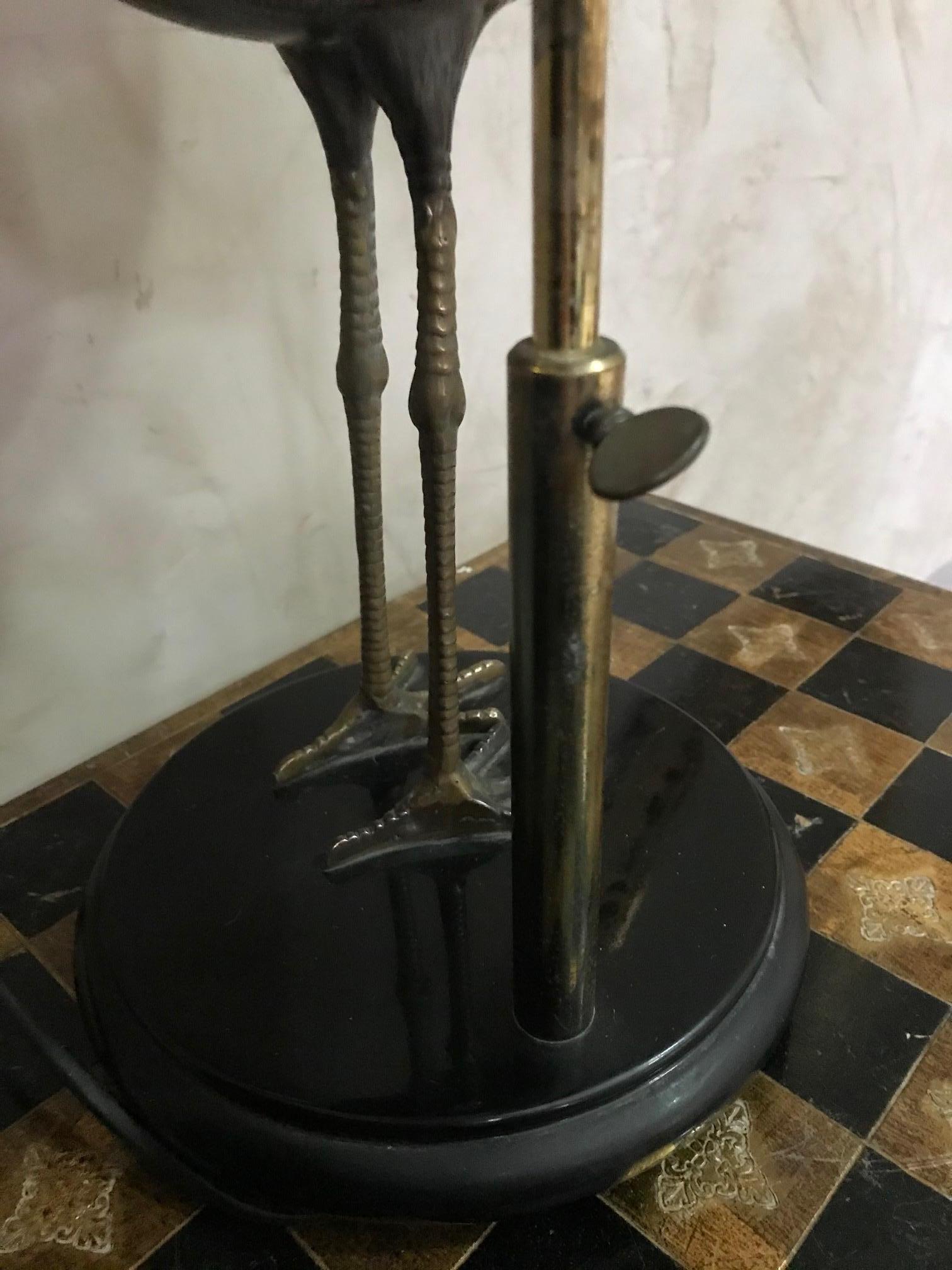 lampe de table Héron en laiton doré de la Maison Charles:: années 1960 en vente 4