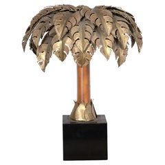 20th Century Maison Jansen Palm Lamp